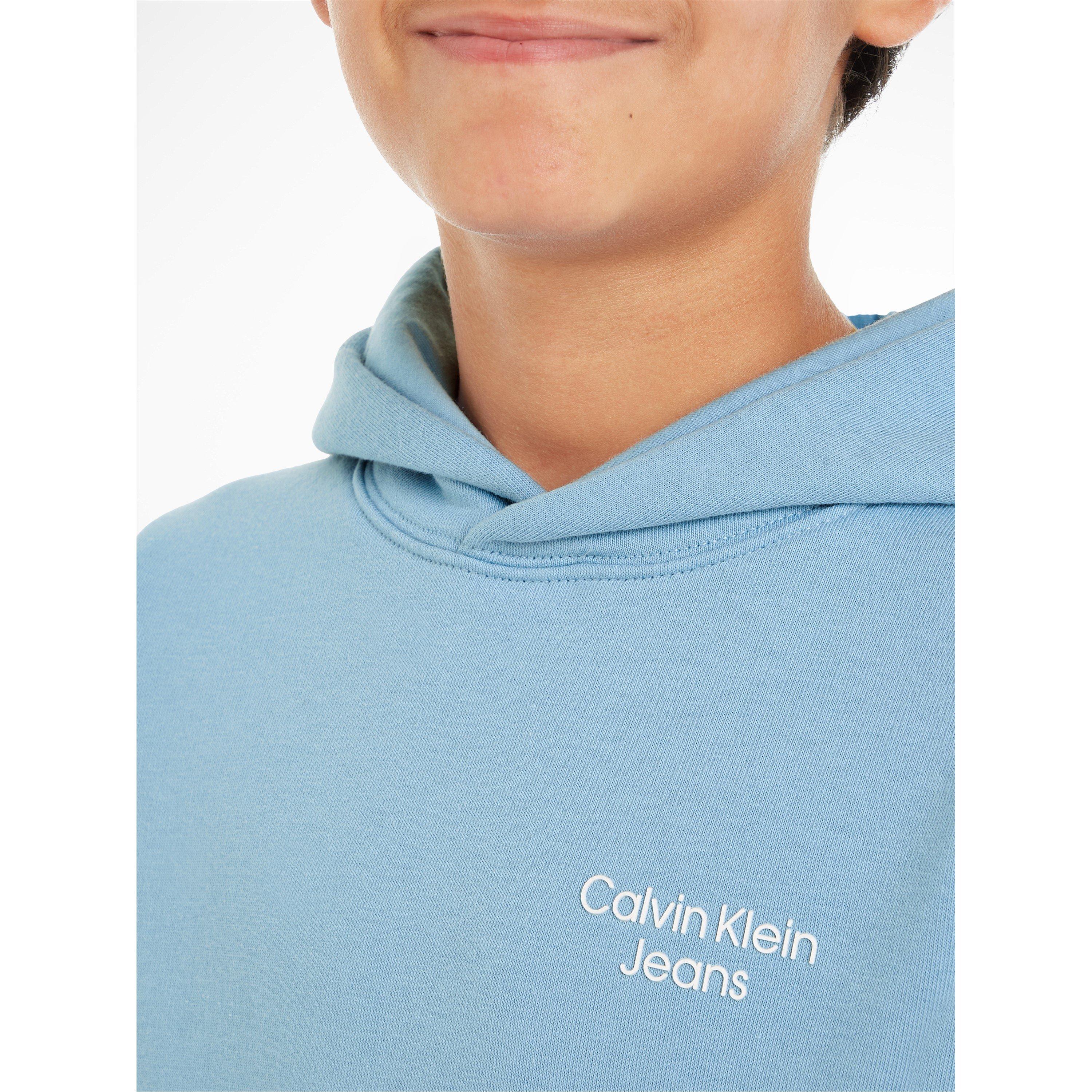 ERRO - Não é necessário traduzir, pois é um conjunto de letras sem sentido ou contexto. - Calvin Klein Jeans - Unisex Kids' CKJ Stack Logo Hoodie - 4