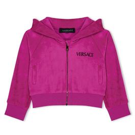 Versace Velour Hoodie Junior Girls