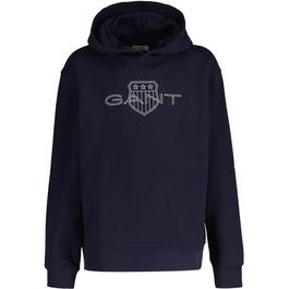 Gant Contrast Shield Logo Hoodie Juniors