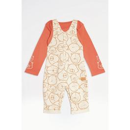 Hello World Studio Baby Boy Bear Dungaree and Top Set