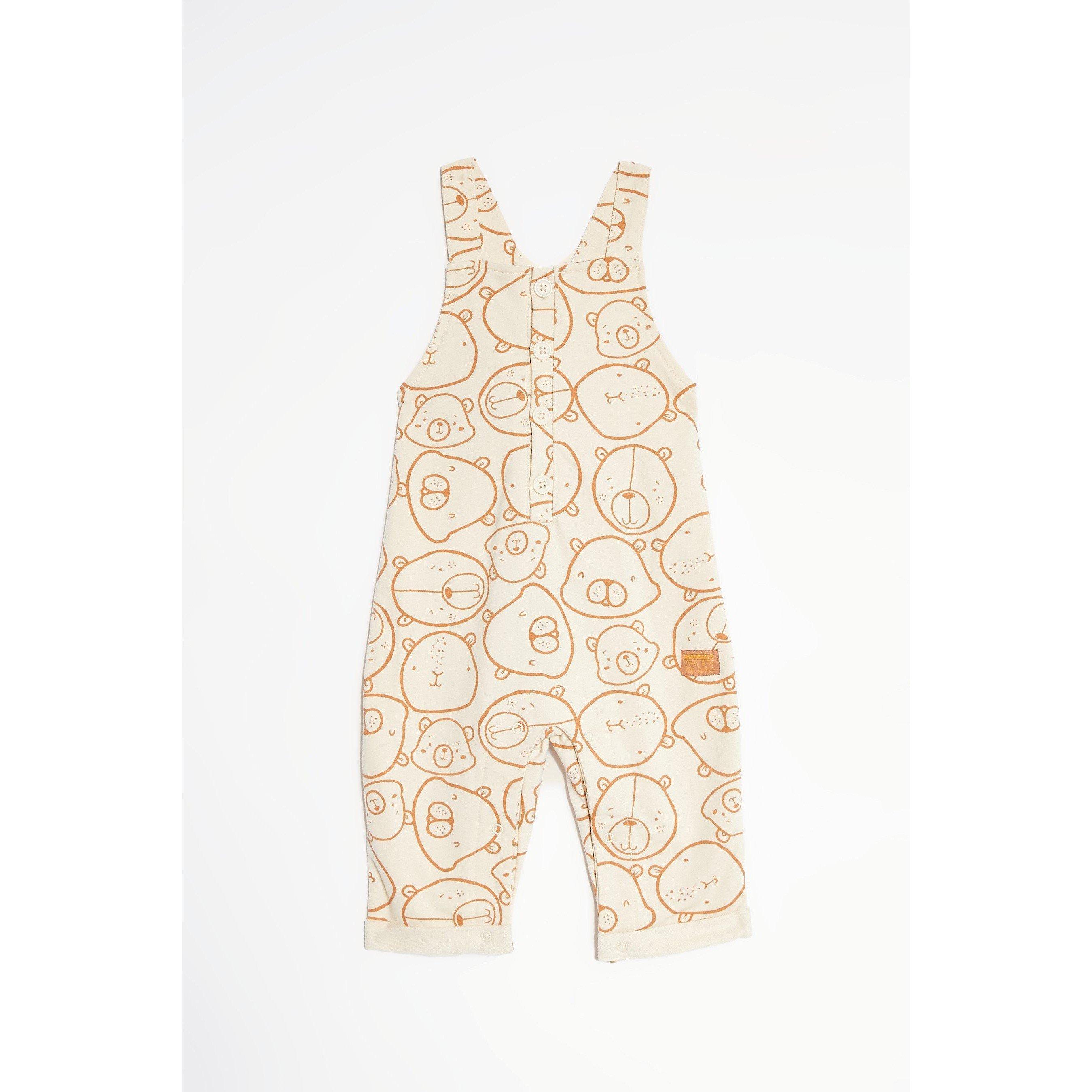 Creme/Laranja - Hello World - Kids' Short-Sleeve Blouse - 3