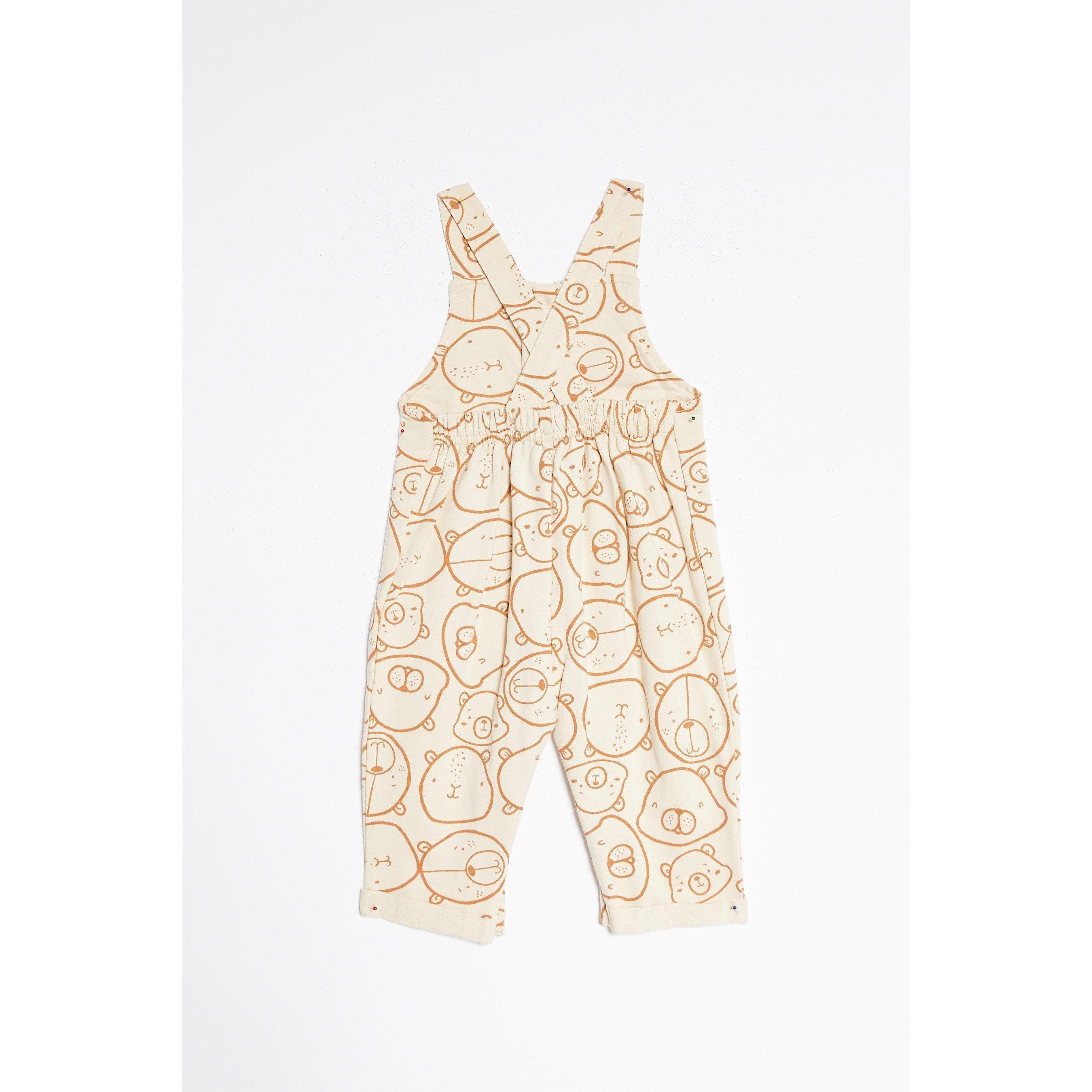 Creme/Laranja - Hello World - Kids' Short-Sleeve Blouse - 5