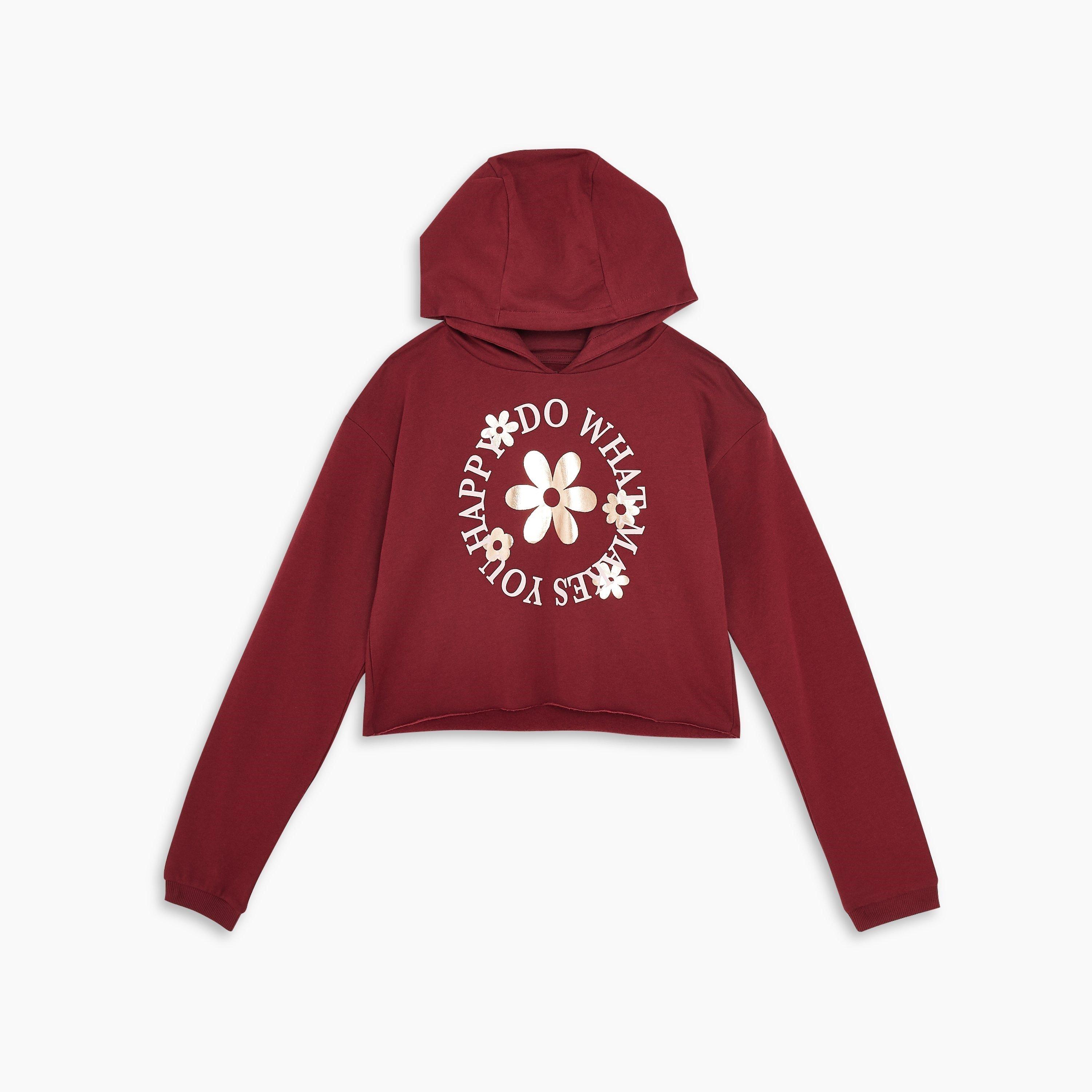 Burgundija - Be You - Kids' Studio Happy Hoodie - 1