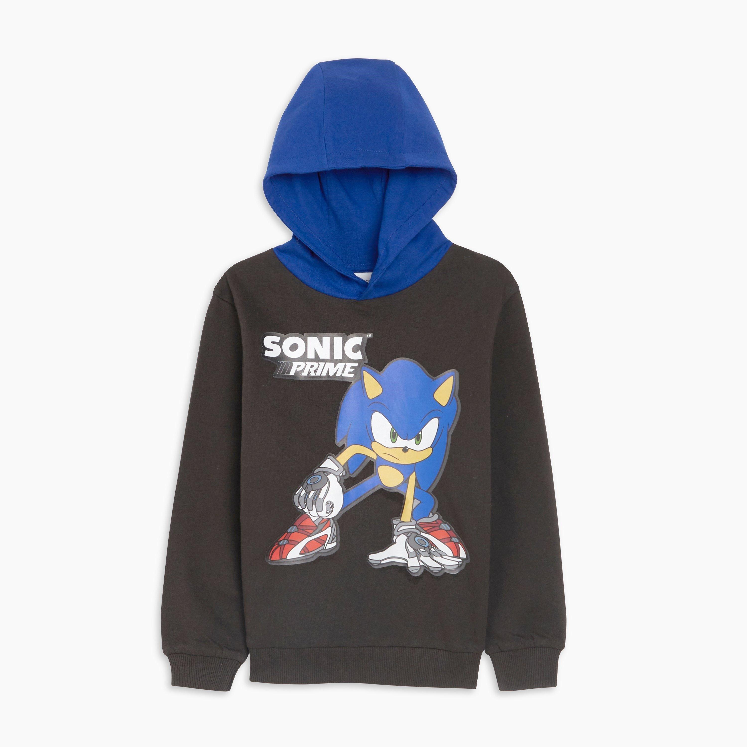 Sónico - Character - Sonic the Hedgehog SONIC NOVELTY HOODIE - 2