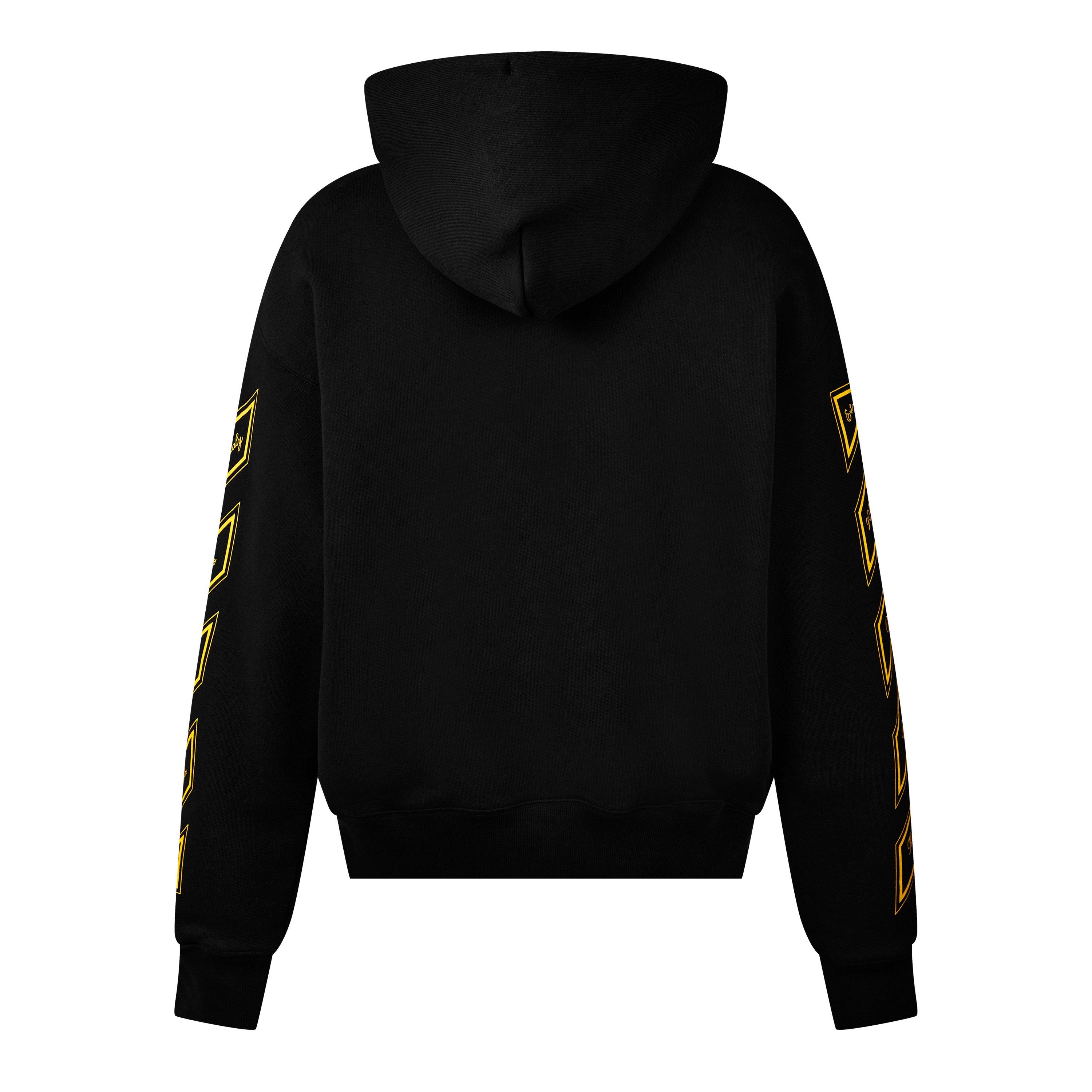 Black Gold - Off White - Men's 23 Skate Over The Head Hoodie, Edgy 90s-inspired - 2
