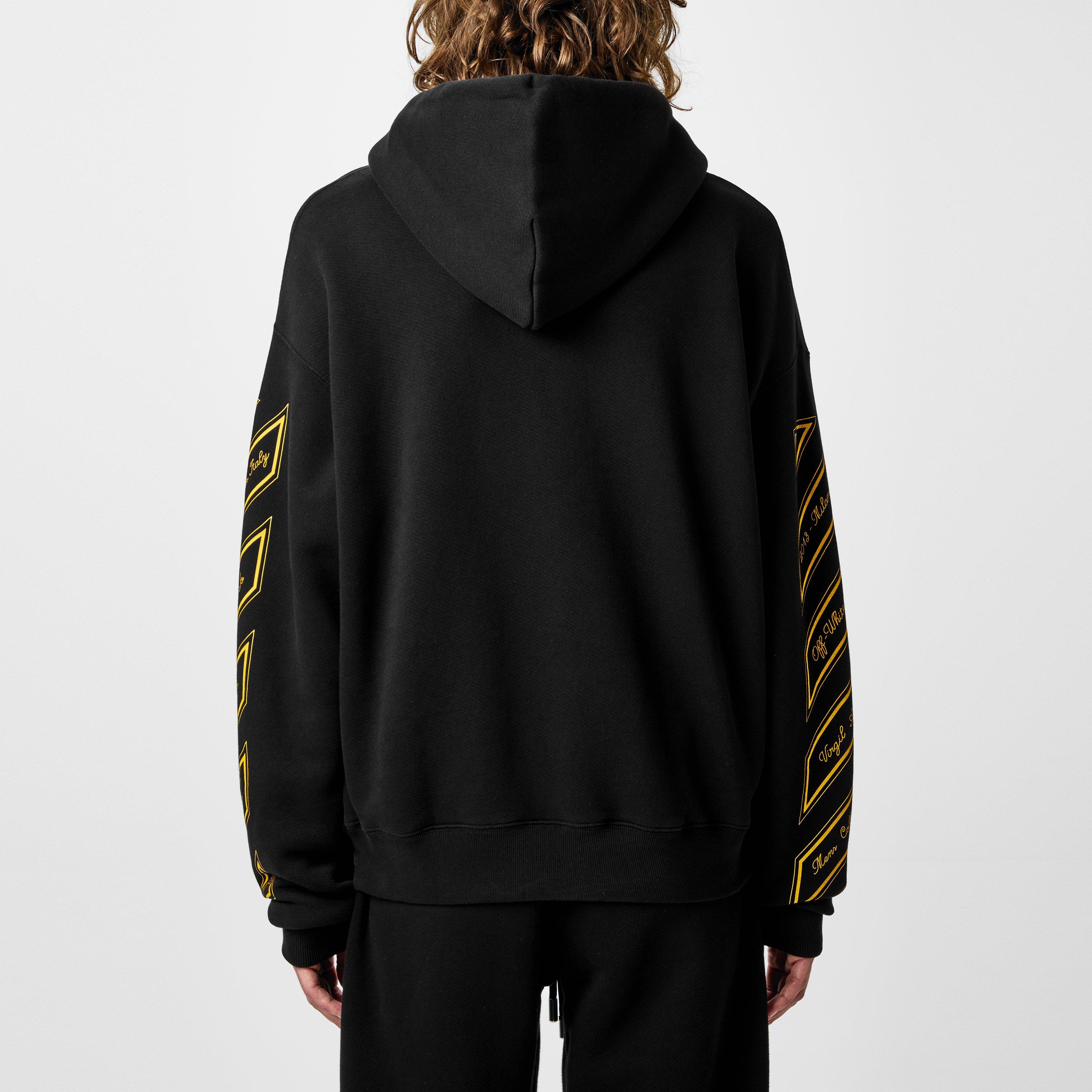 Black Gold - Off White - Men's 23 Skate Over The Head Hoodie, Edgy 90s-inspired - 4