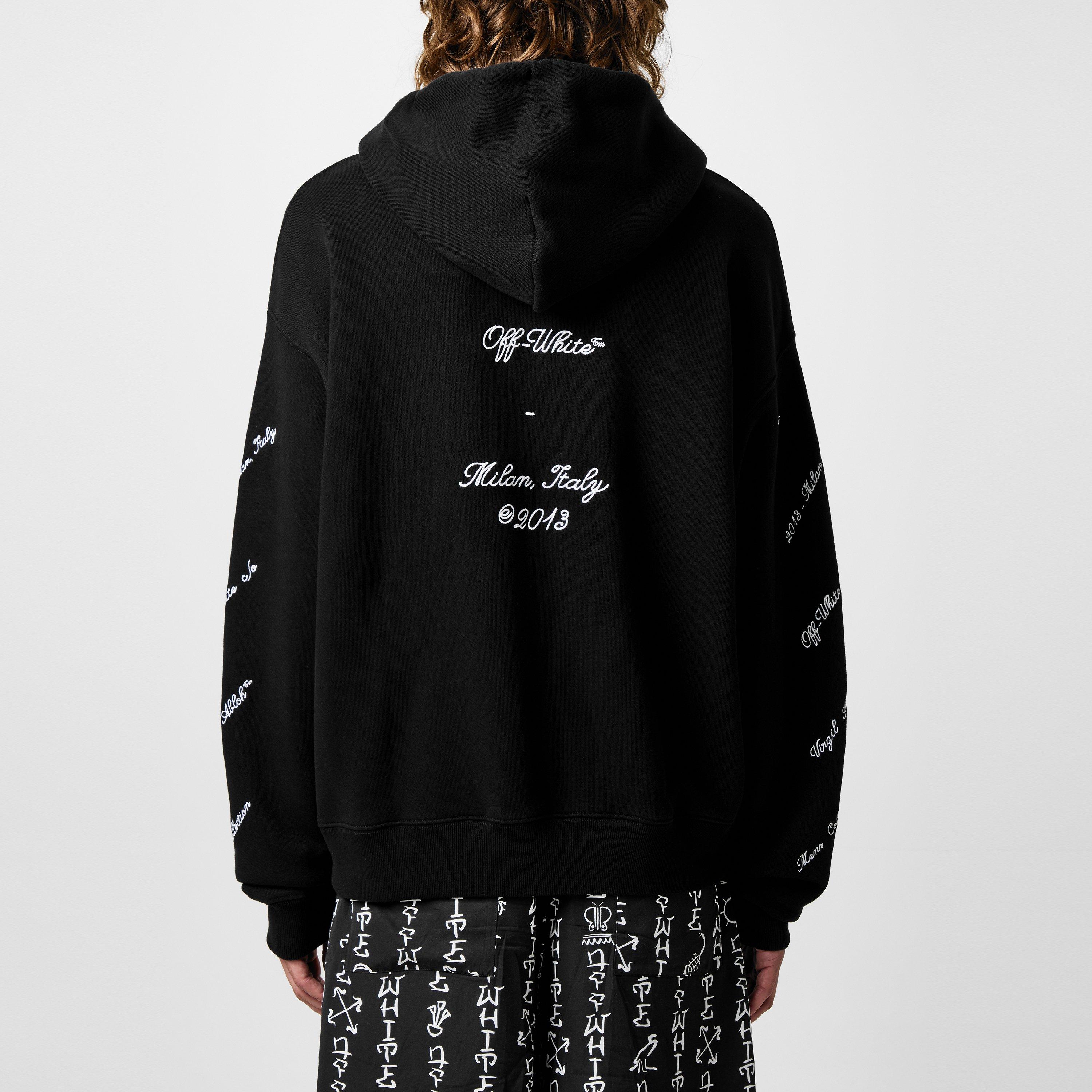 Off-White 23 Skate ロゴ パーカー Off-White 23 Skate logo-embroidered Hoodie | Black | FARFETCH