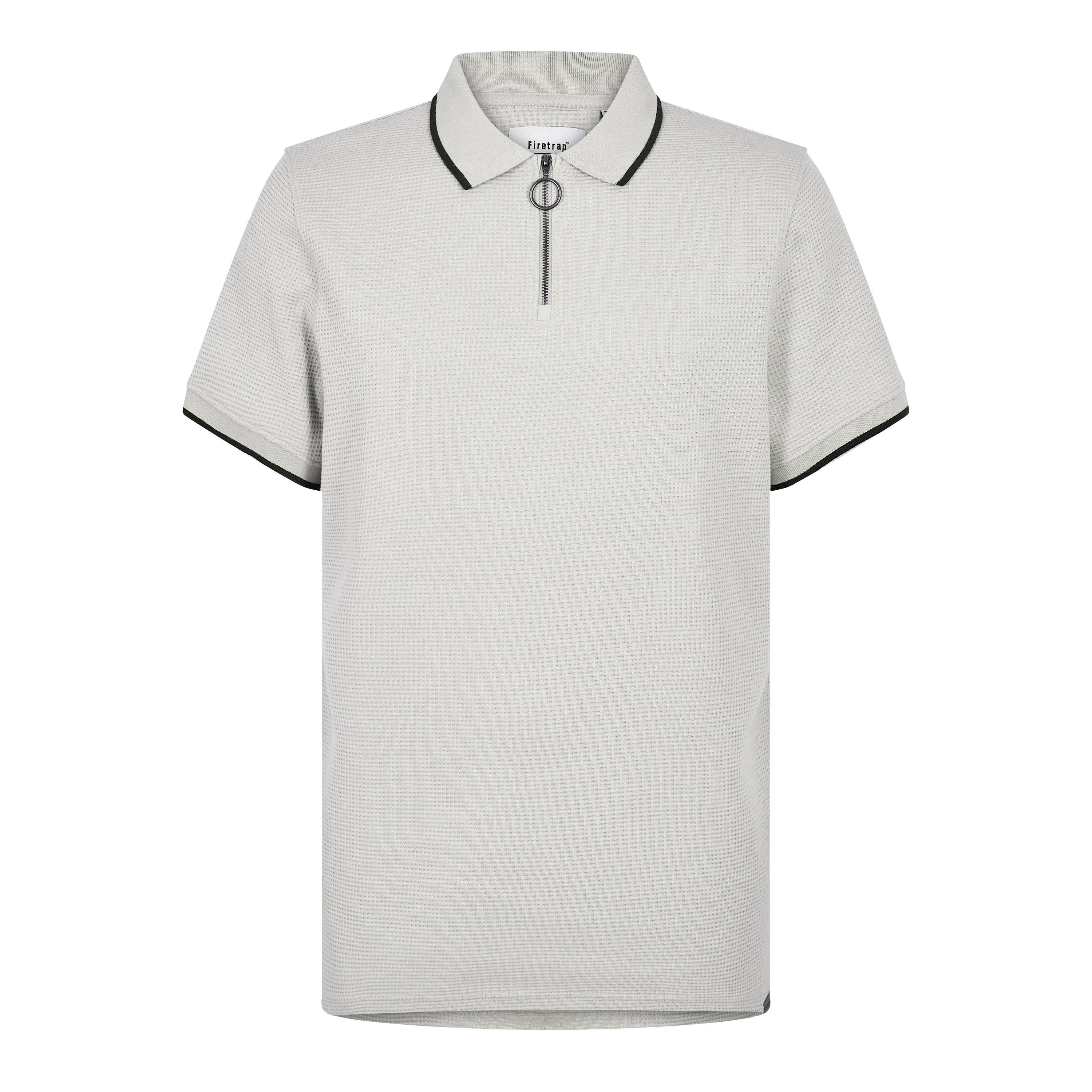 Clay - Firetrap - Men's Waffle Short-Sleeve Polo Shirt - 1