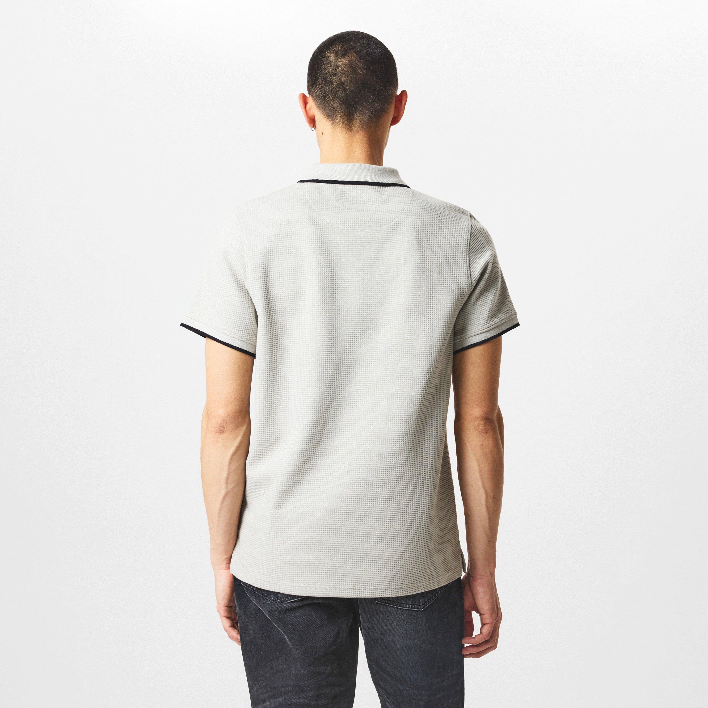 Clay - Firetrap - Waffle Short-Sleeve Polo Shirt - 4