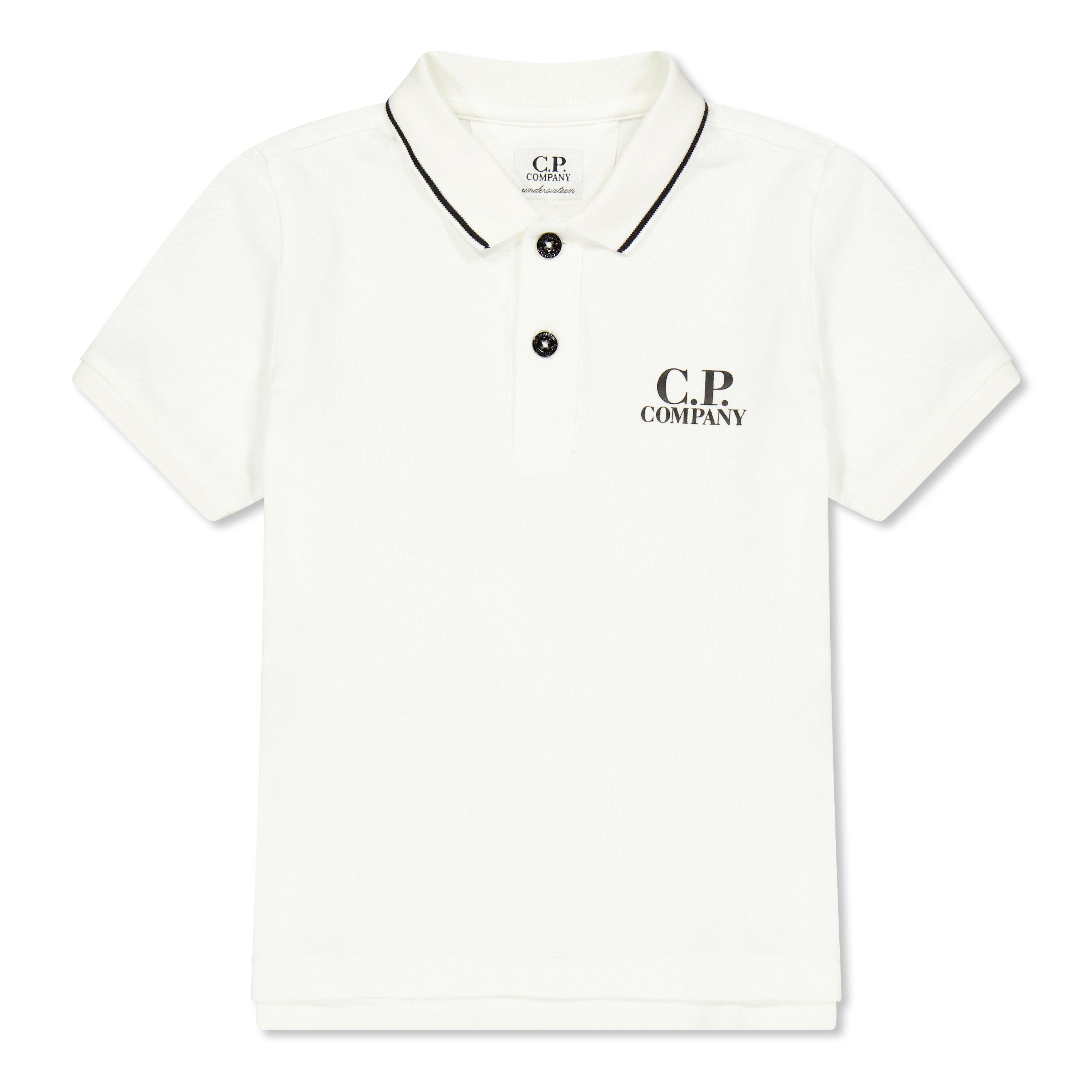 Gauze Wht 10135 - CP Company - CP Big Logo Polo Jn62 - 1
