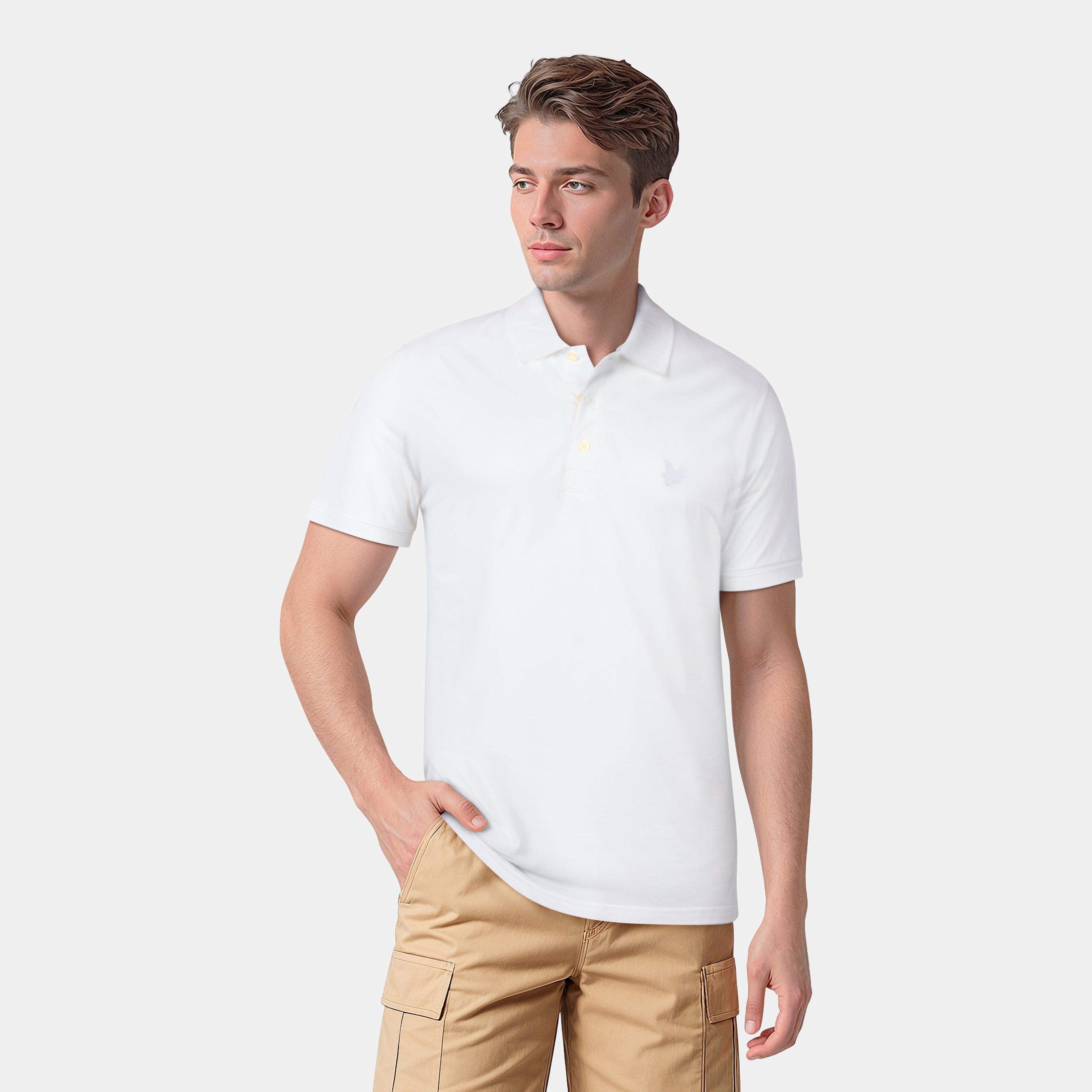 Bianco 626 - Lyle and Scott - Men's Logo Short-Sleeve Polo Shirt - 3