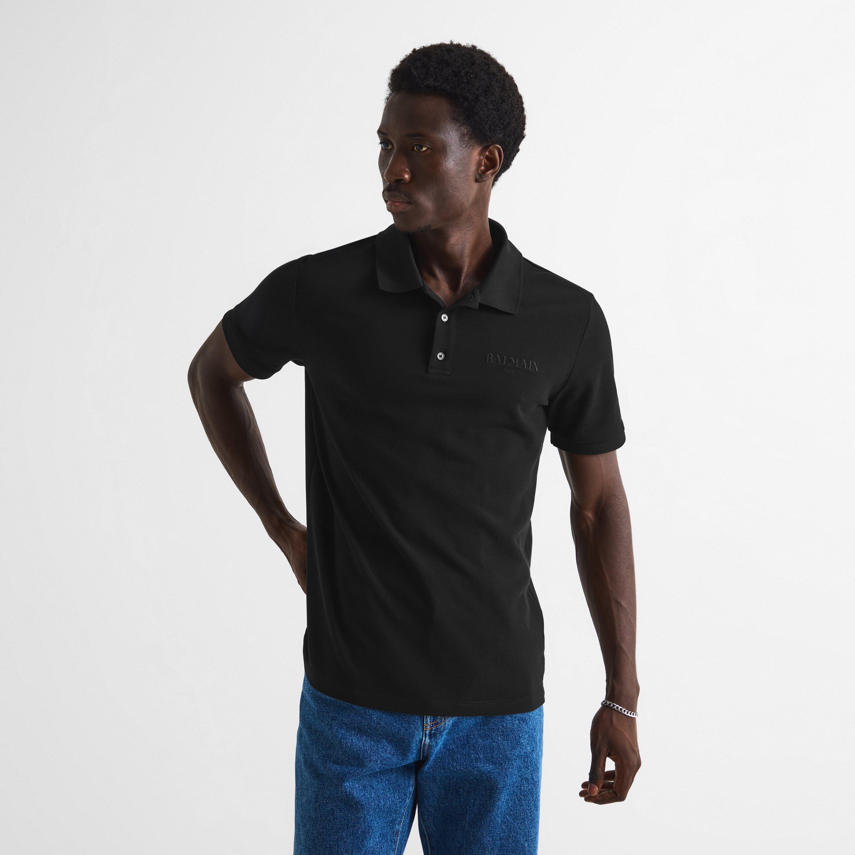 Black - Balmain - Balmain LG Polo Sn64 - 3