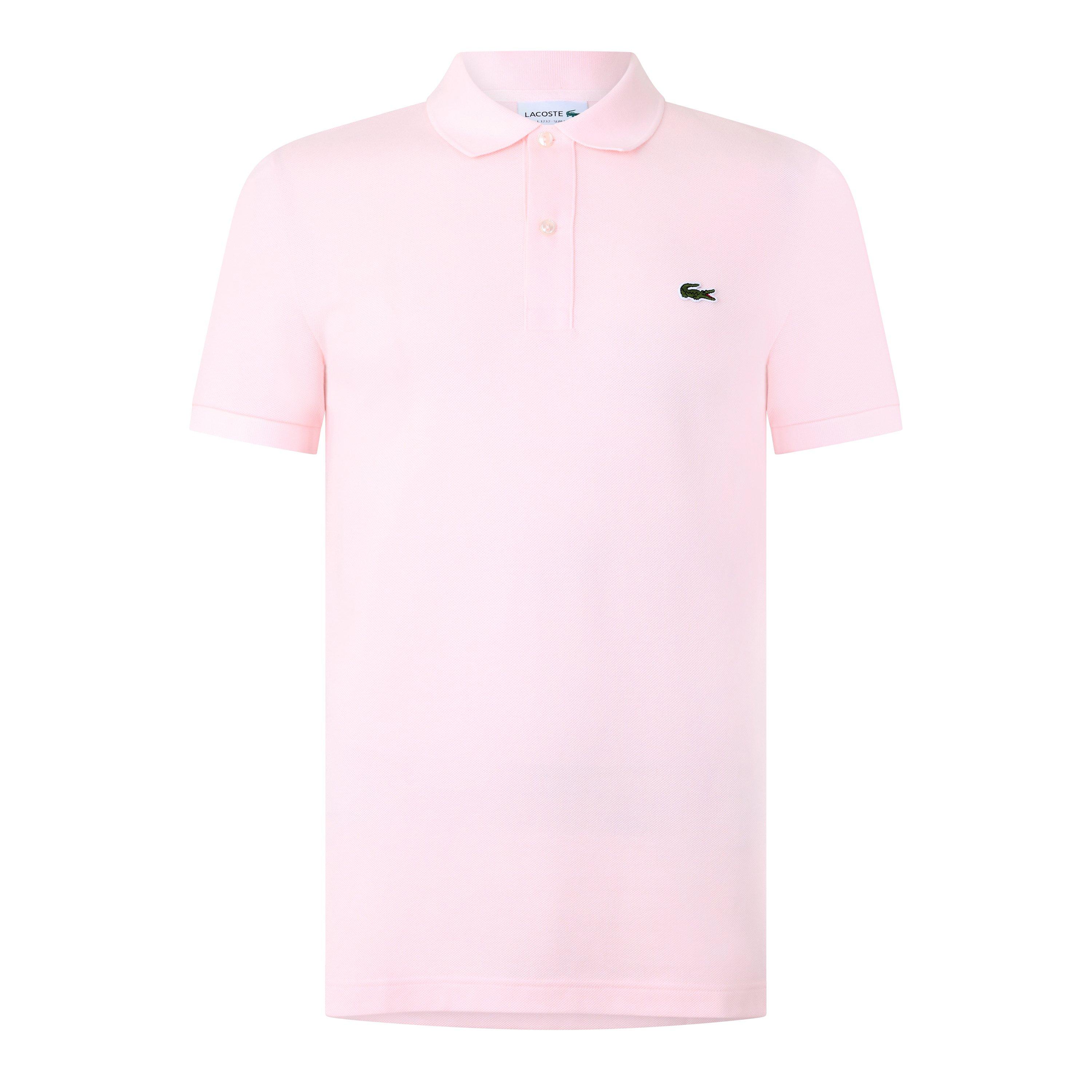 Pink - Lacoste - Men's Slim Fit Short Sleeve Polo Shirt - 1