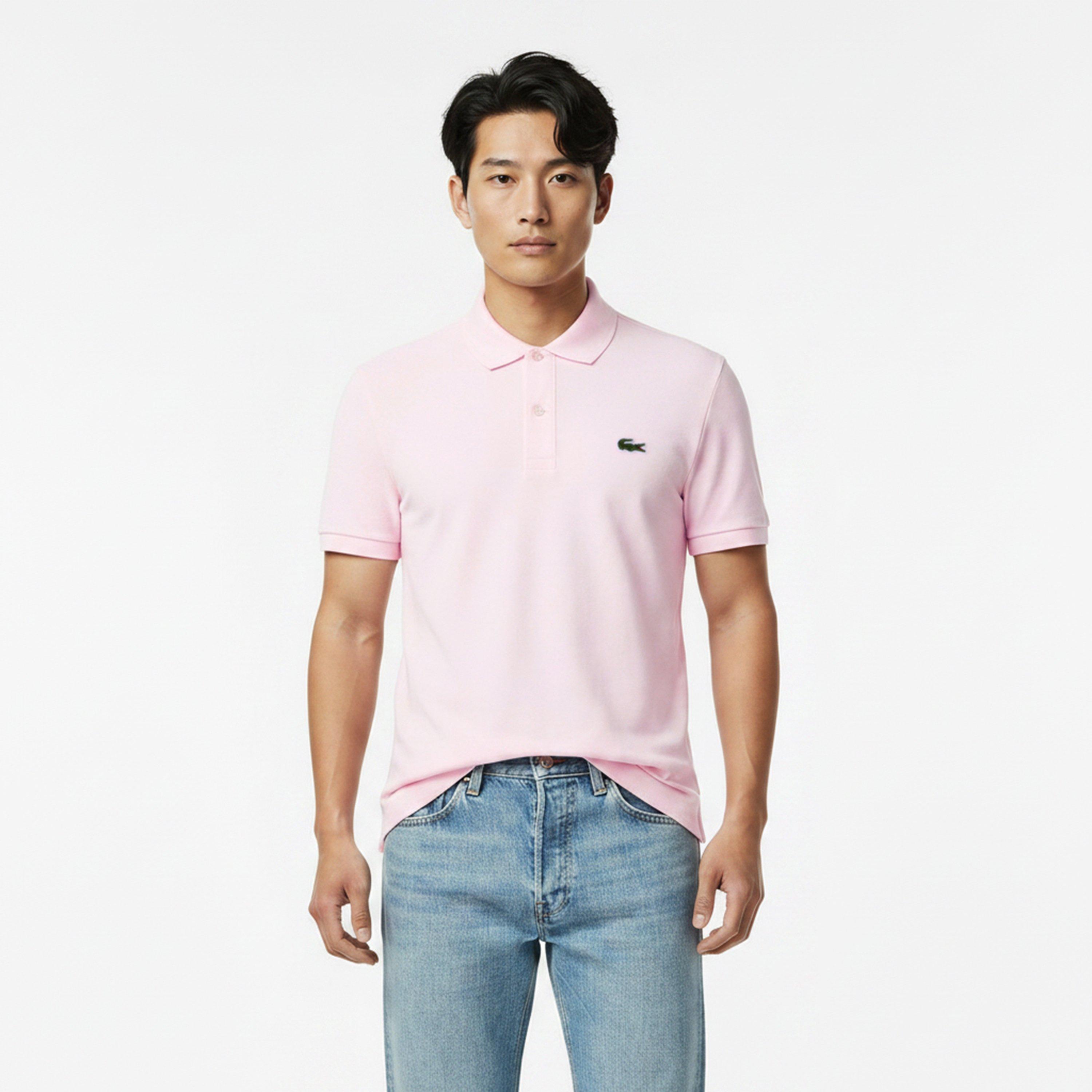 Pink - Lacoste - Men's Slim Fit Short Sleeve Polo Shirt - 3