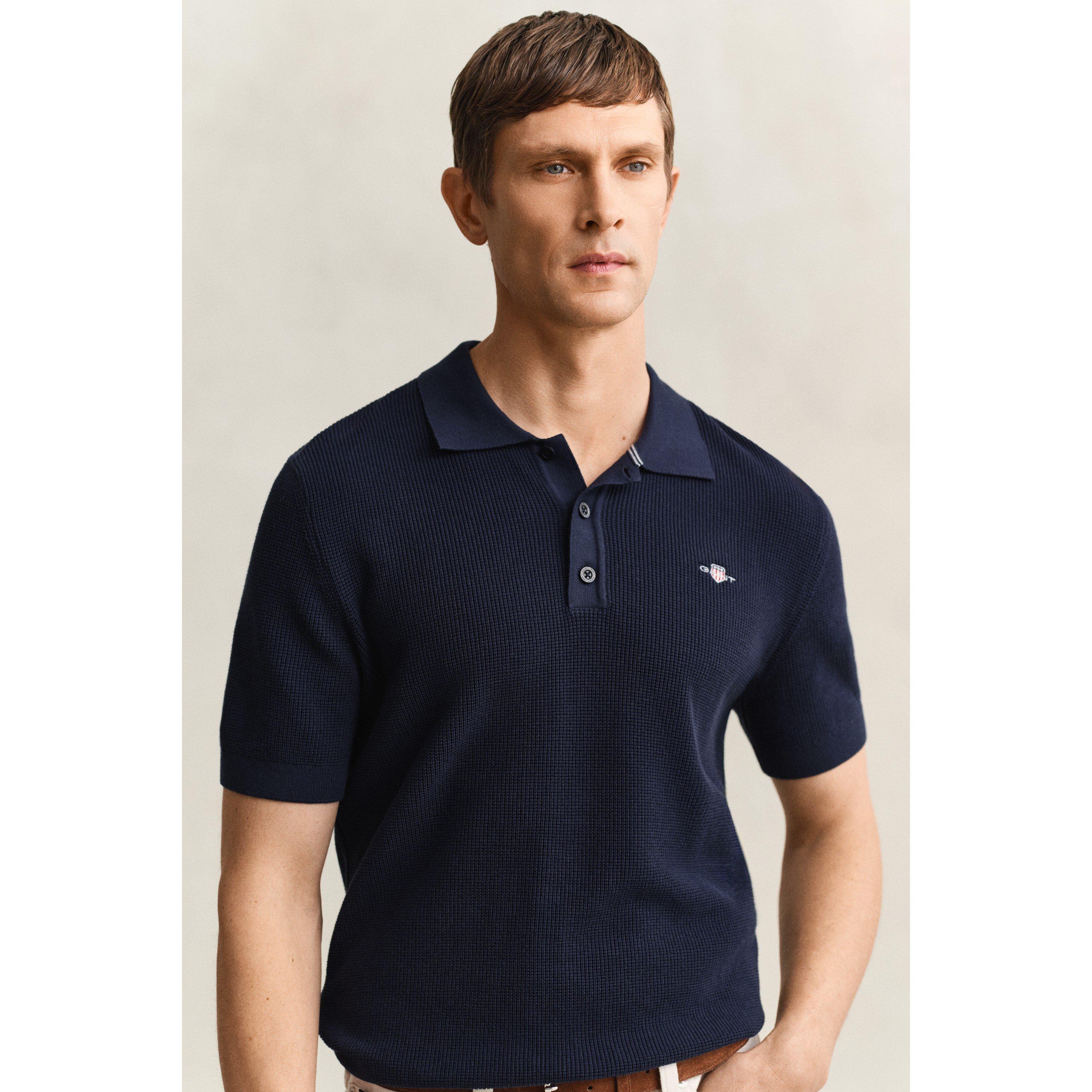 Evenng Blue 433 - Gant - Men's Short Sleeve Polo Shirt - 4