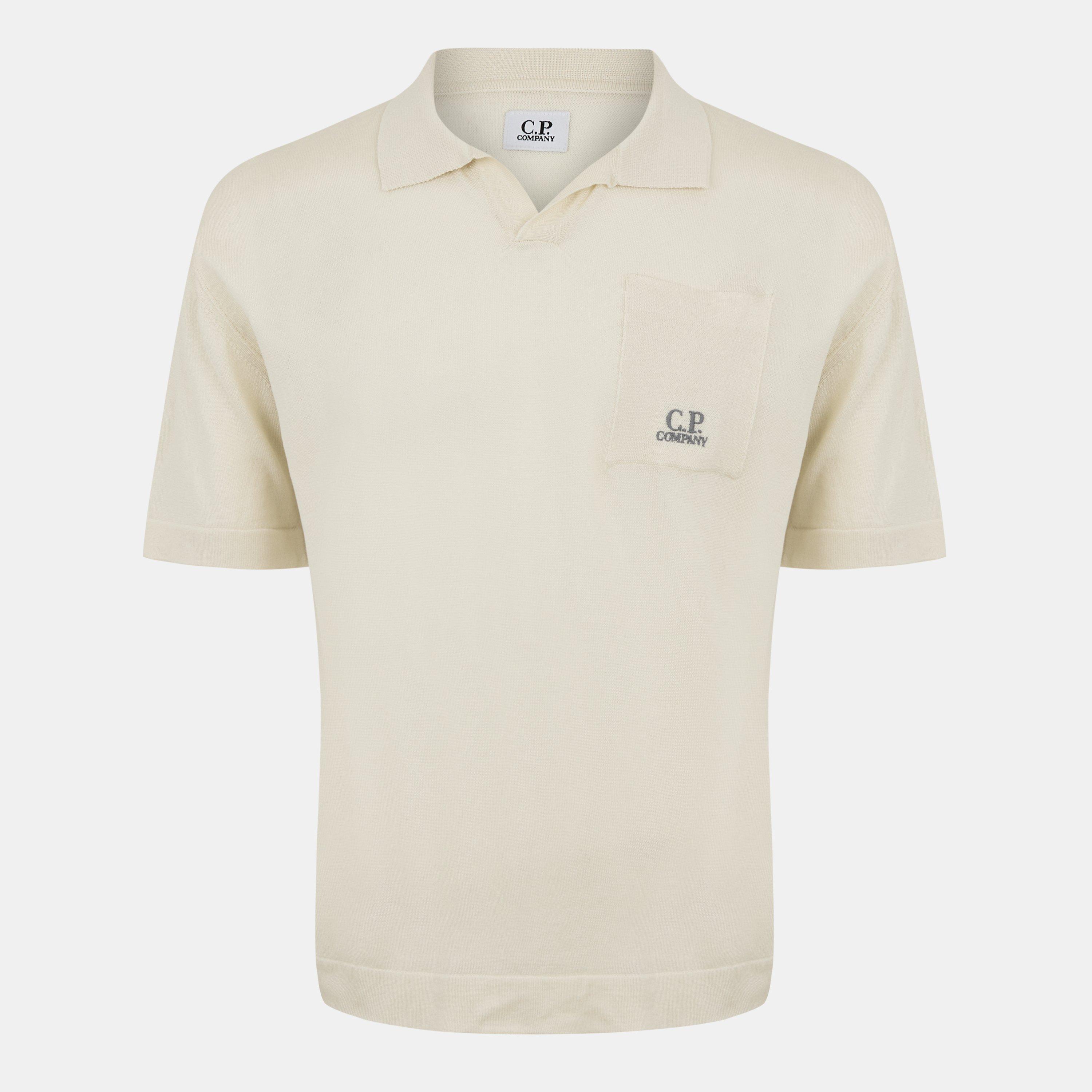 CP Company Knit Polo Shirt | Flannels