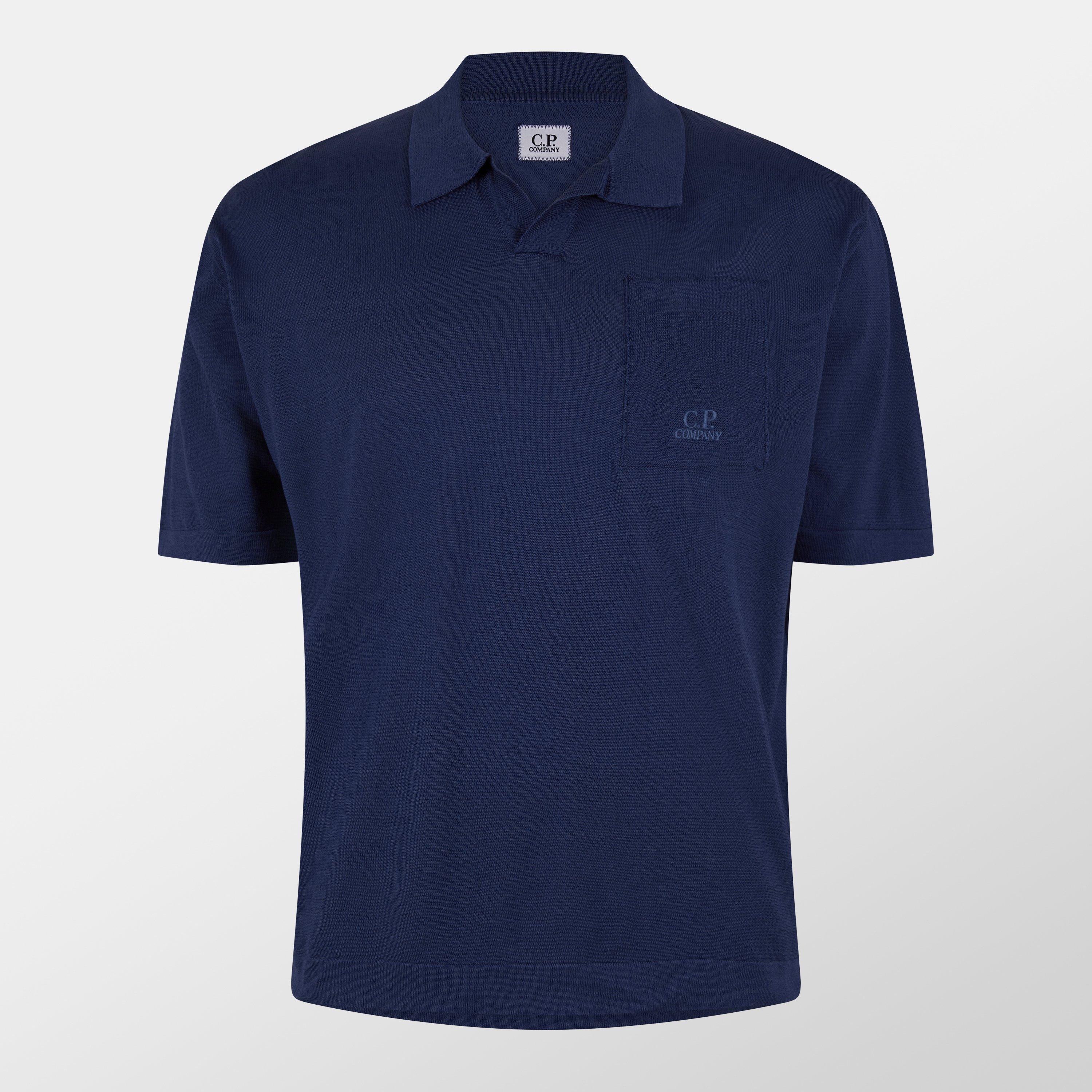 CP Company Knit Polo Shirt | Flannels
