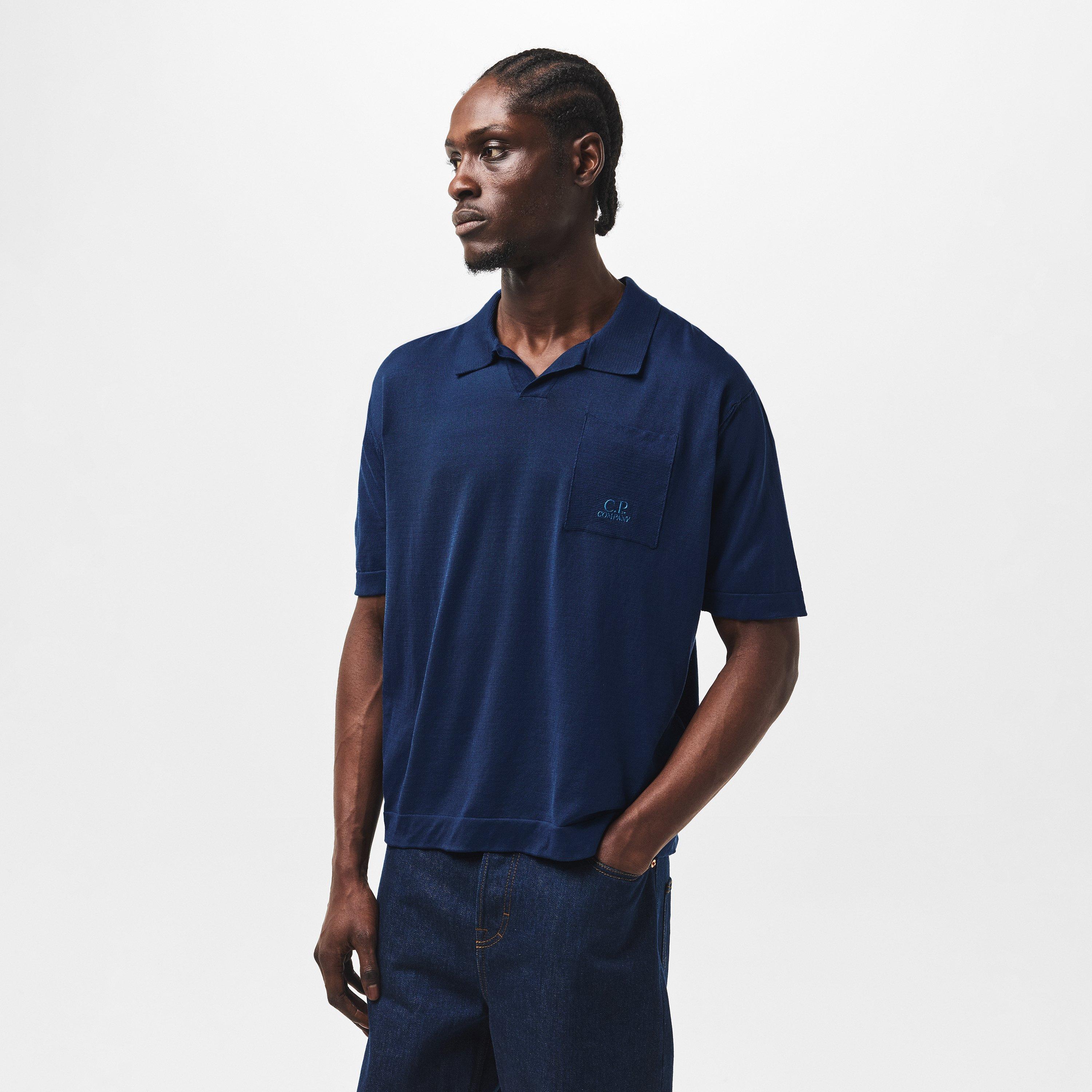 CP Company Knit Polo Shirt | Flannels