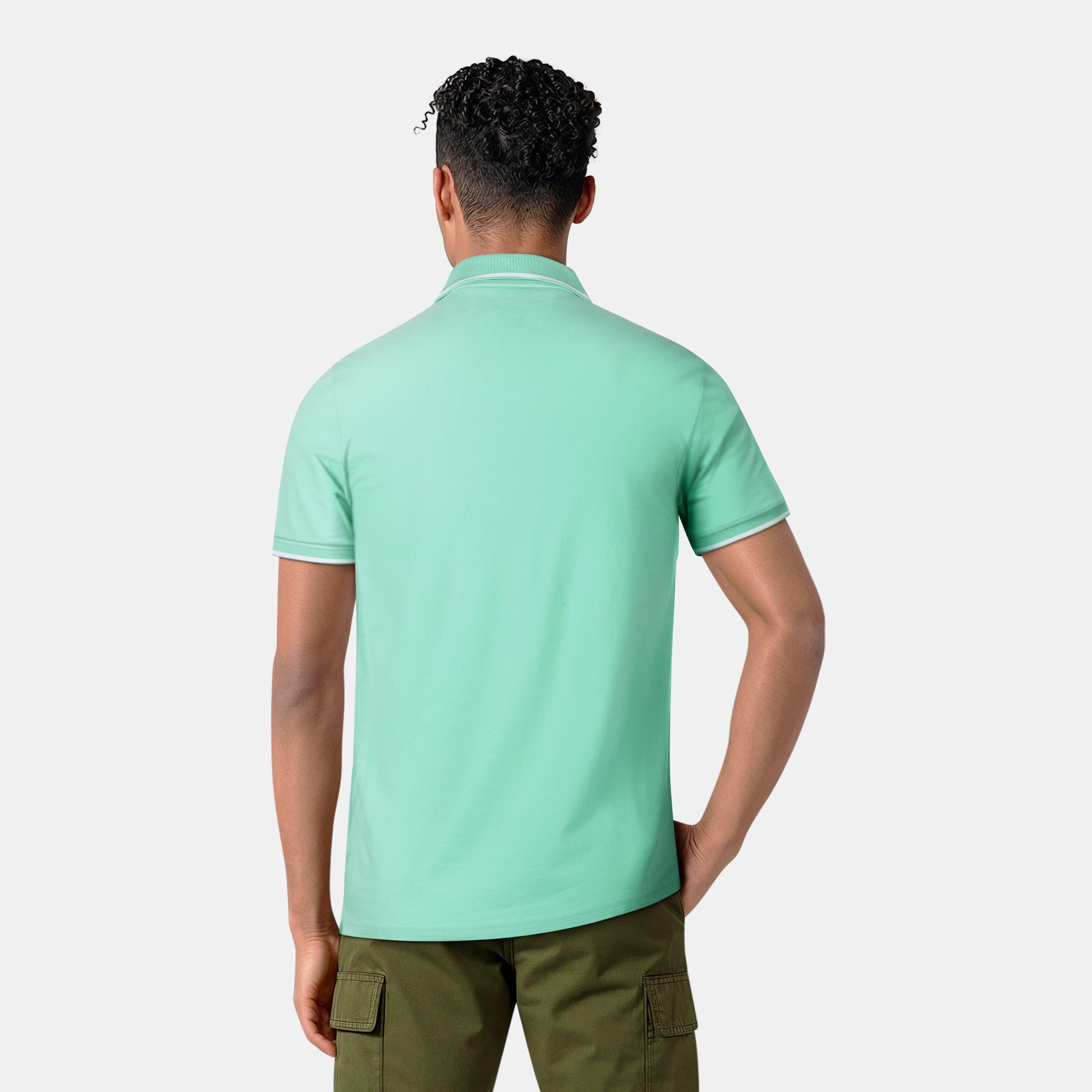  Aqua Marine - Lyle and Scott - Men's Short-Sleeve Polo Shirt - 4