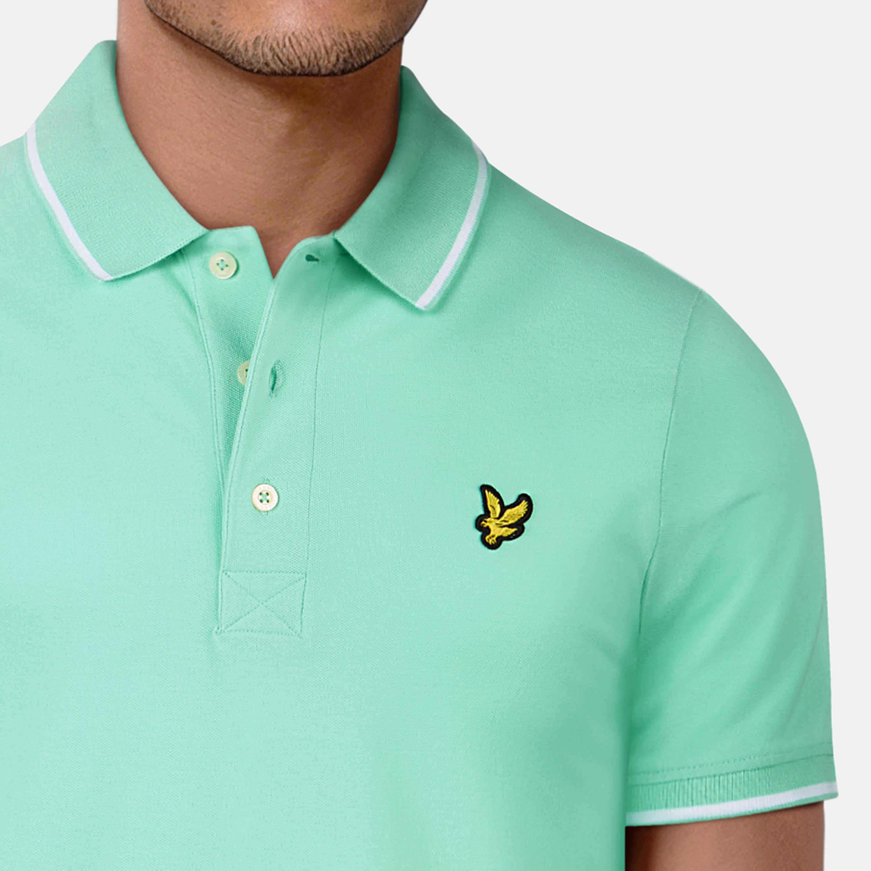  Aqua Marine - Lyle and Scott - Men's Short-Sleeve Polo Shirt - 5