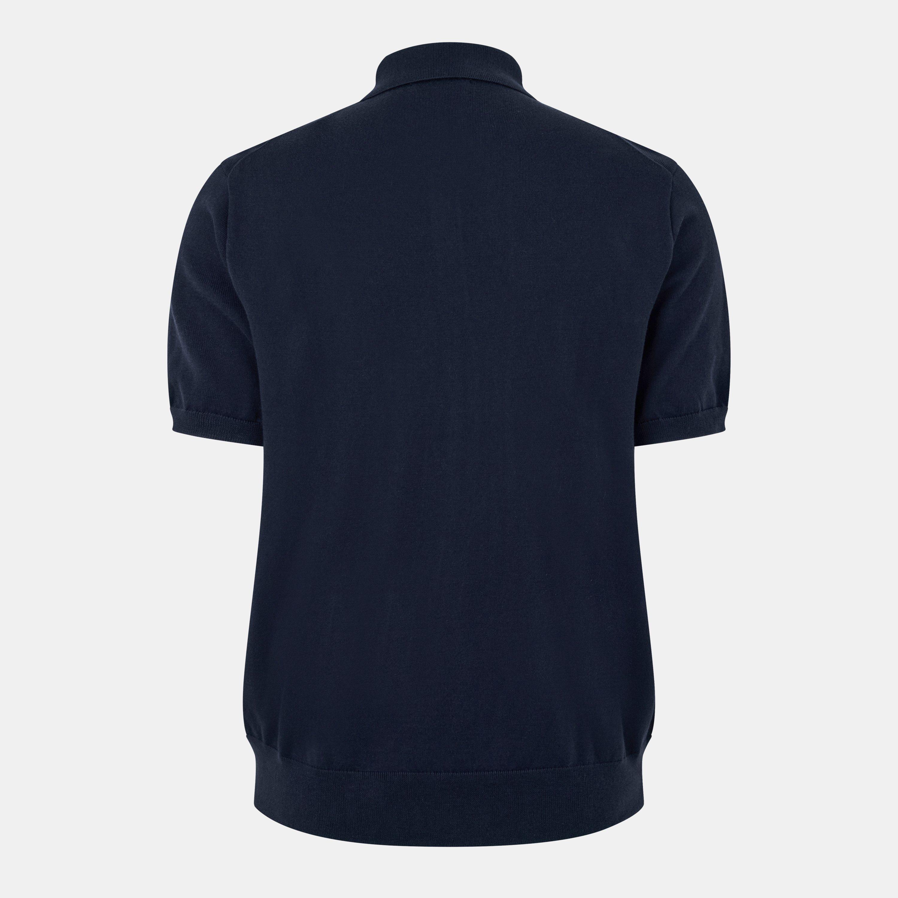 Hunter Navy - Polo Ralph Lauren - Men's Knitted Short-Sleeve Polo Shirt - 2