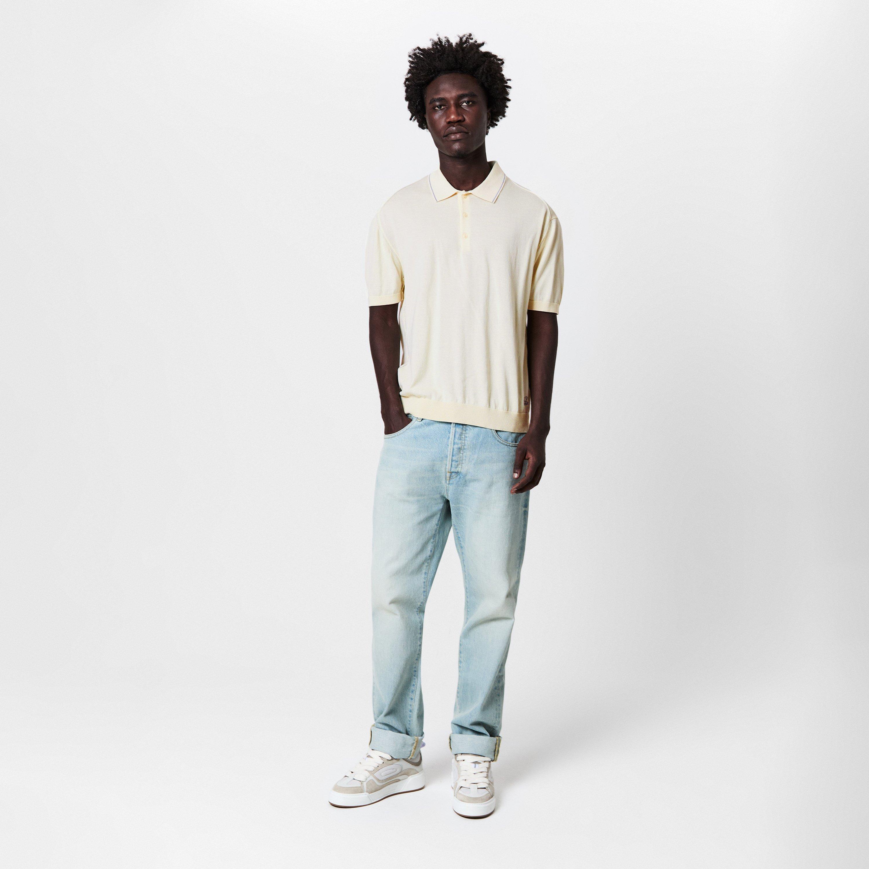 Gauze White 103 - CP Company - C.P. Company Knitwear - Polo Collar - 6