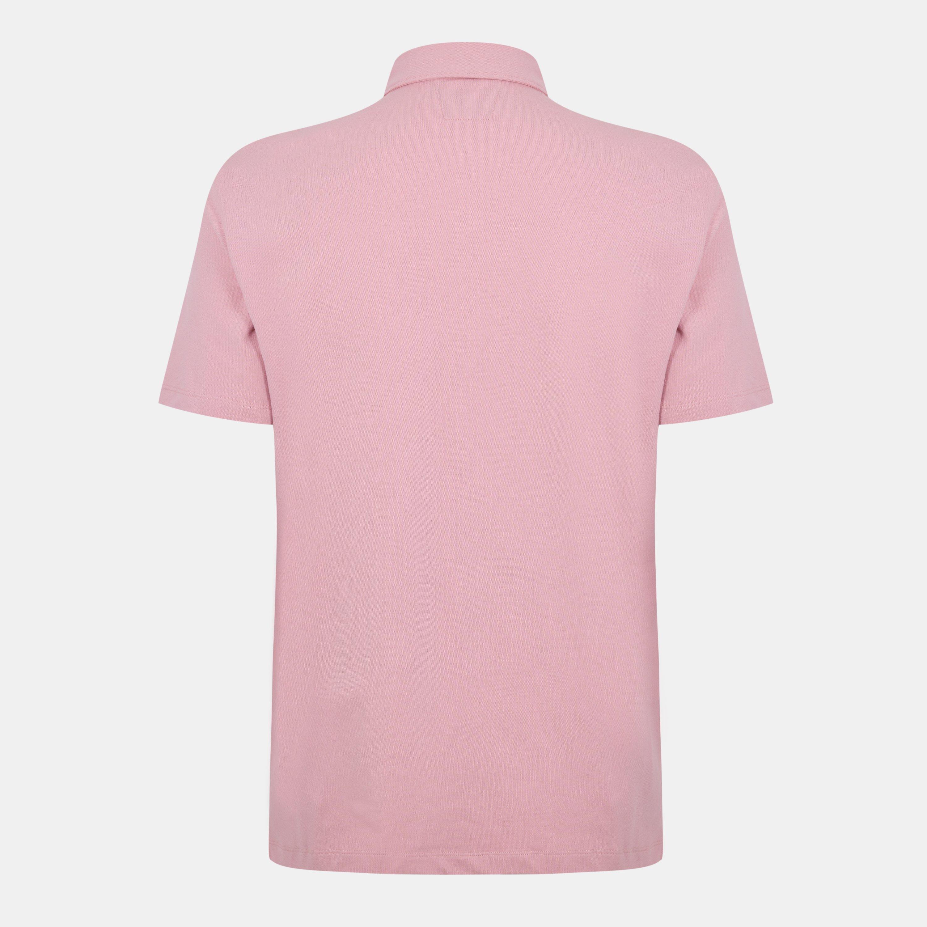 Misty Rose 520 - CP Company - Short Sleeve Logo Patch Polo Shirt - 2