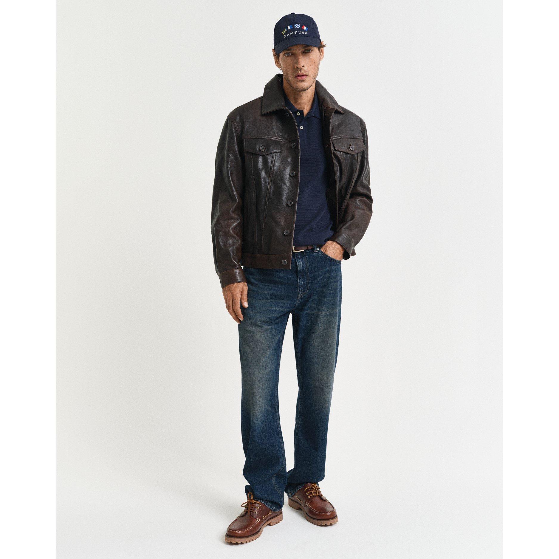 Blu sera - Gant - Textured Polo Shirt - 3