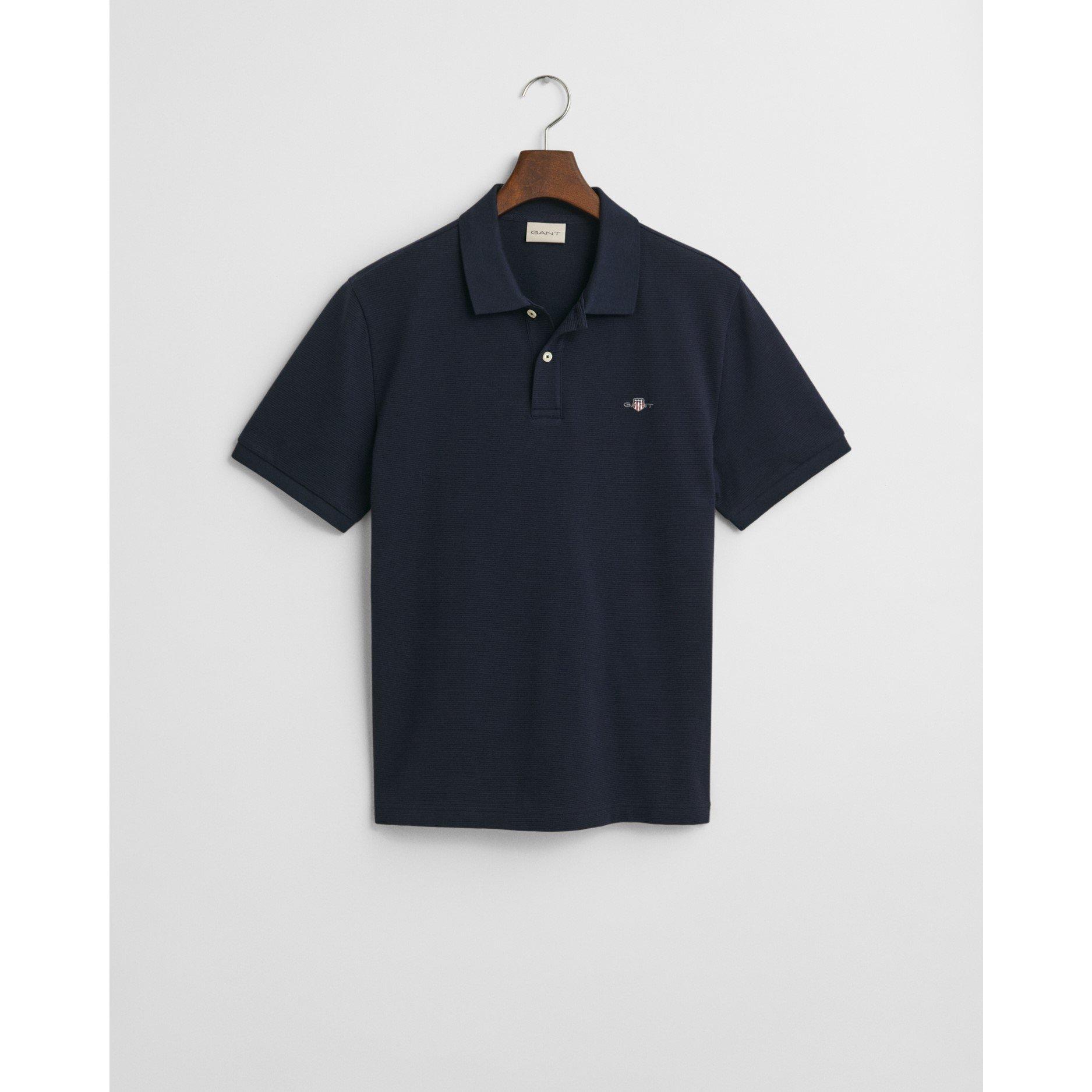Blu sera - Gant - Textured Polo Shirt - 5