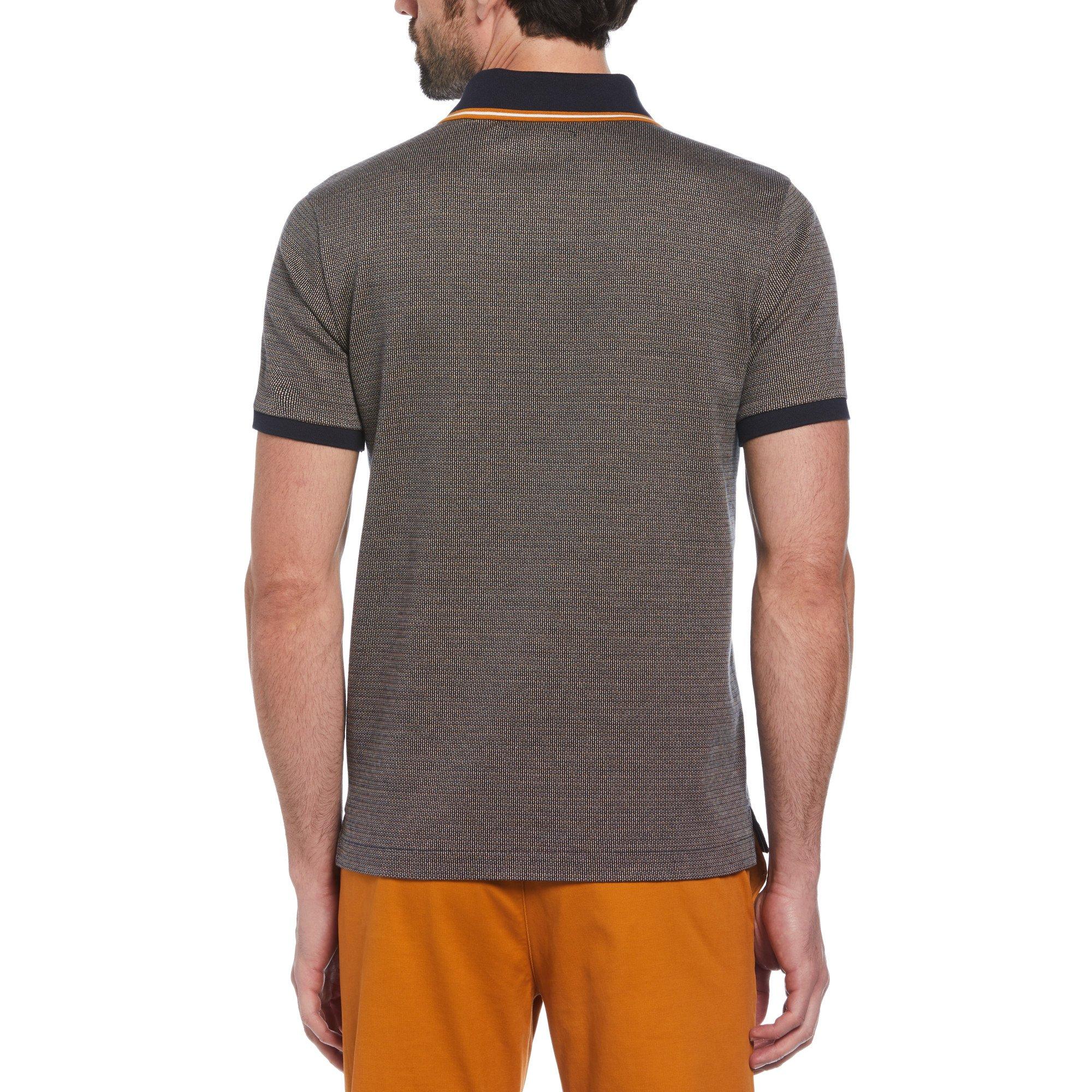 Dark Sapphire - Original Penguin - Jacquard Short-Sleeve Polo Shirt - 2