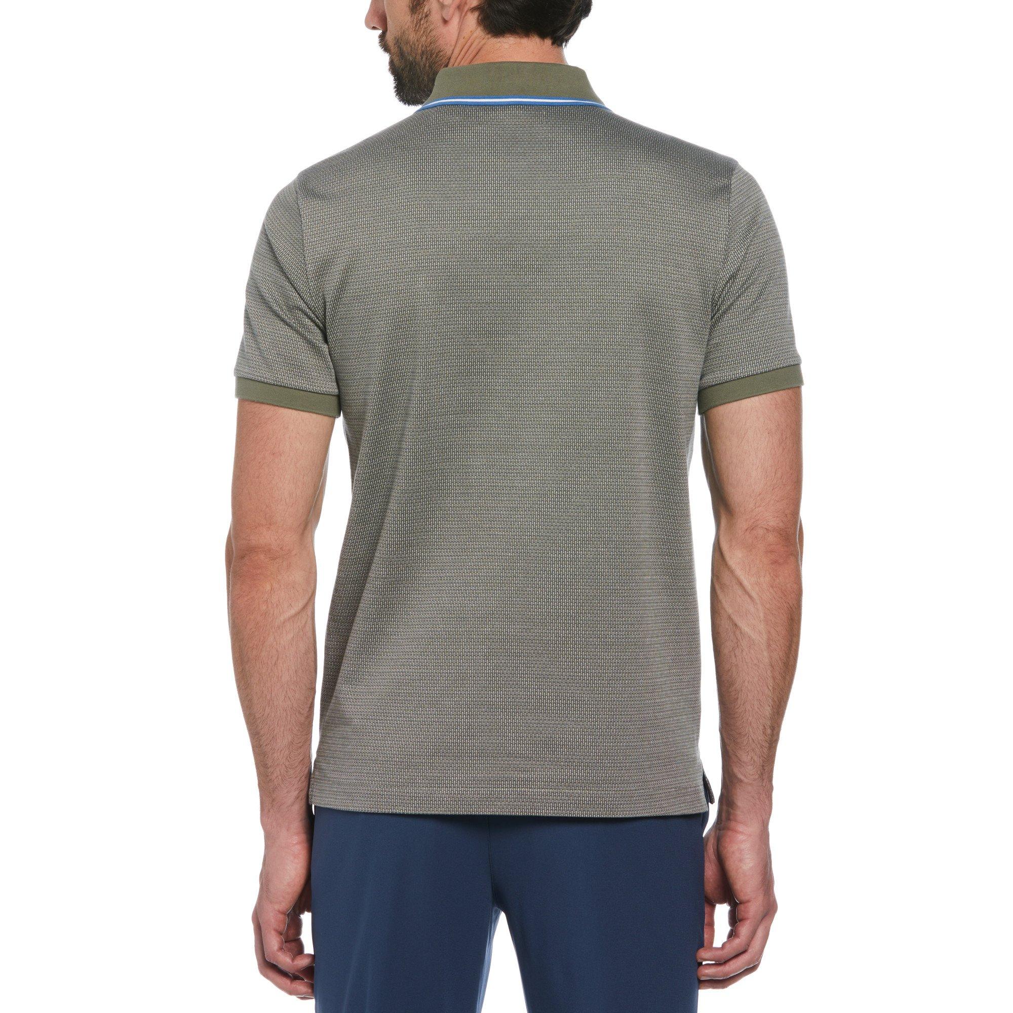 Dusty Olive - Original Penguin - Men's Jacquard Short-Sleeve Polo Shirt - 2