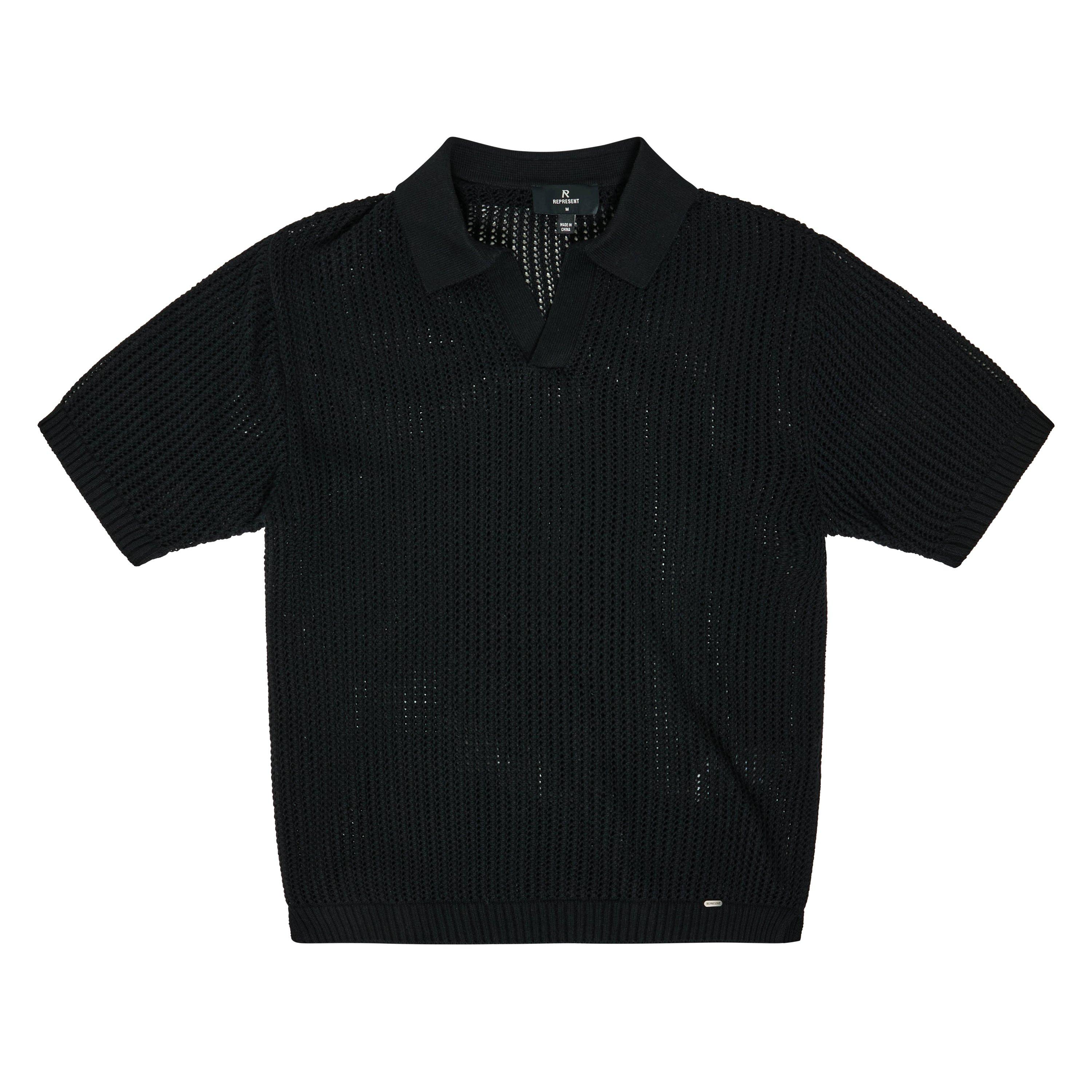 Jet Black - Represent - Rep Beverly Knt Polo Sn63 - 1