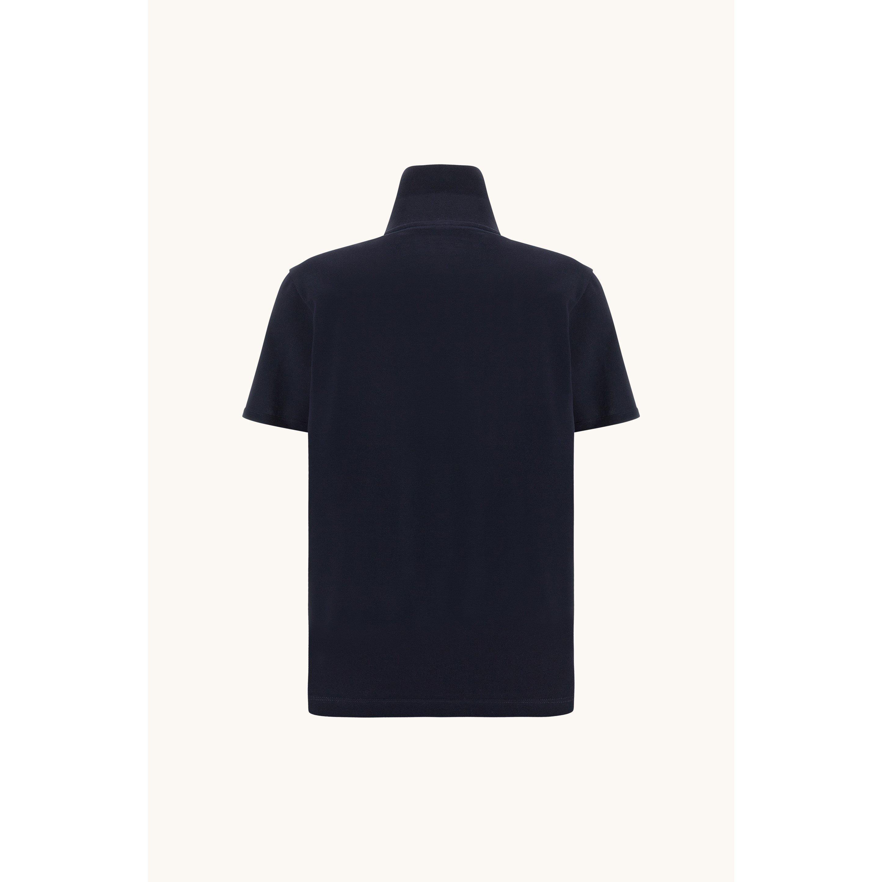 Navy - Paul And Shark - Men's Cotton Logo Short-Sleeve Polo Shirt - 2