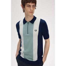 Fred Perry Vertical Stripe Zip Polo