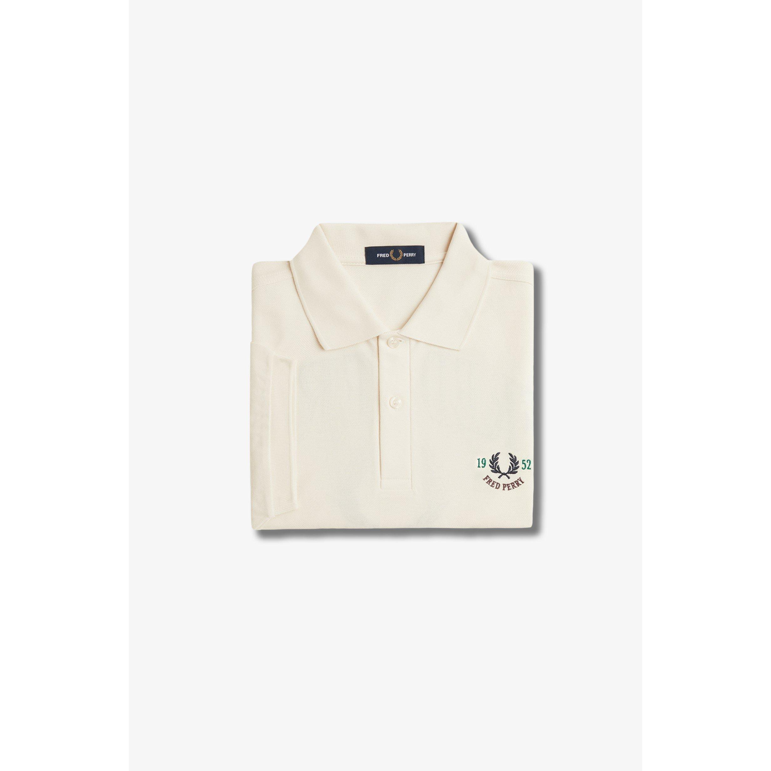 Ecru 560 - Fred Perry - Men's Club Back Print Short-Sleeve Polo Shirt - 5