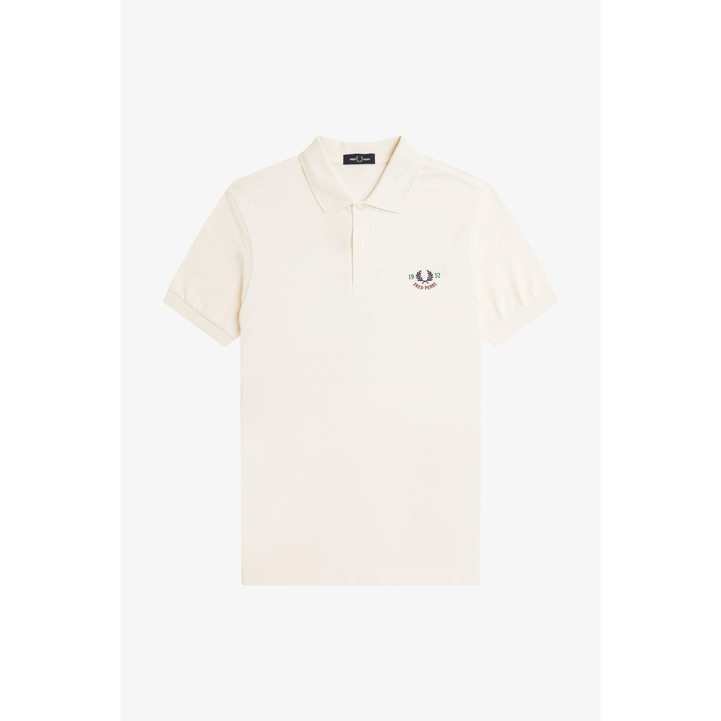 Ecru 560 - Fred Perry - Men's Club Back Print Short-Sleeve Polo Shirt - 6