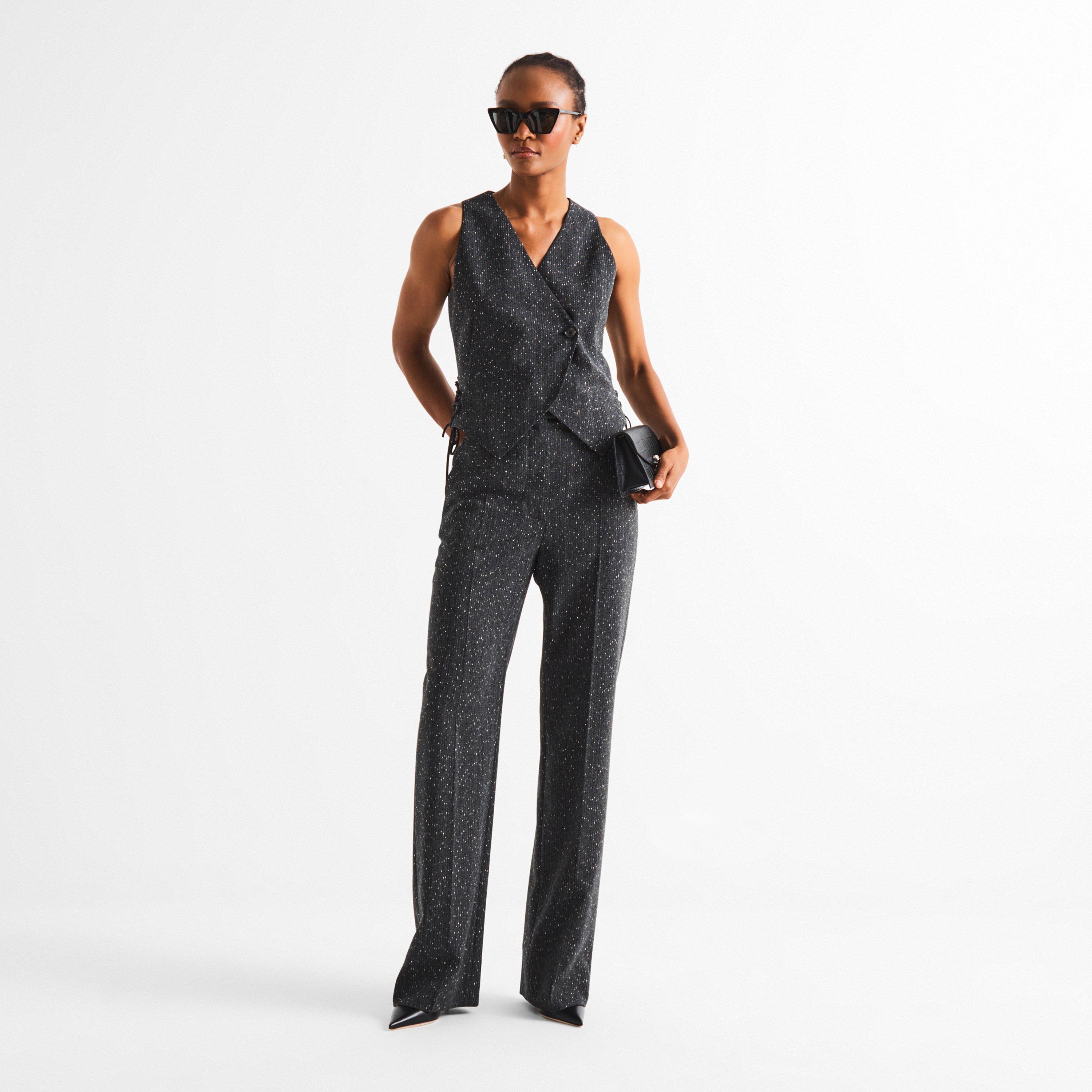 Flecked Grey - Alexander McQueen - Alex Straight Leg Tr Ld63 - 5