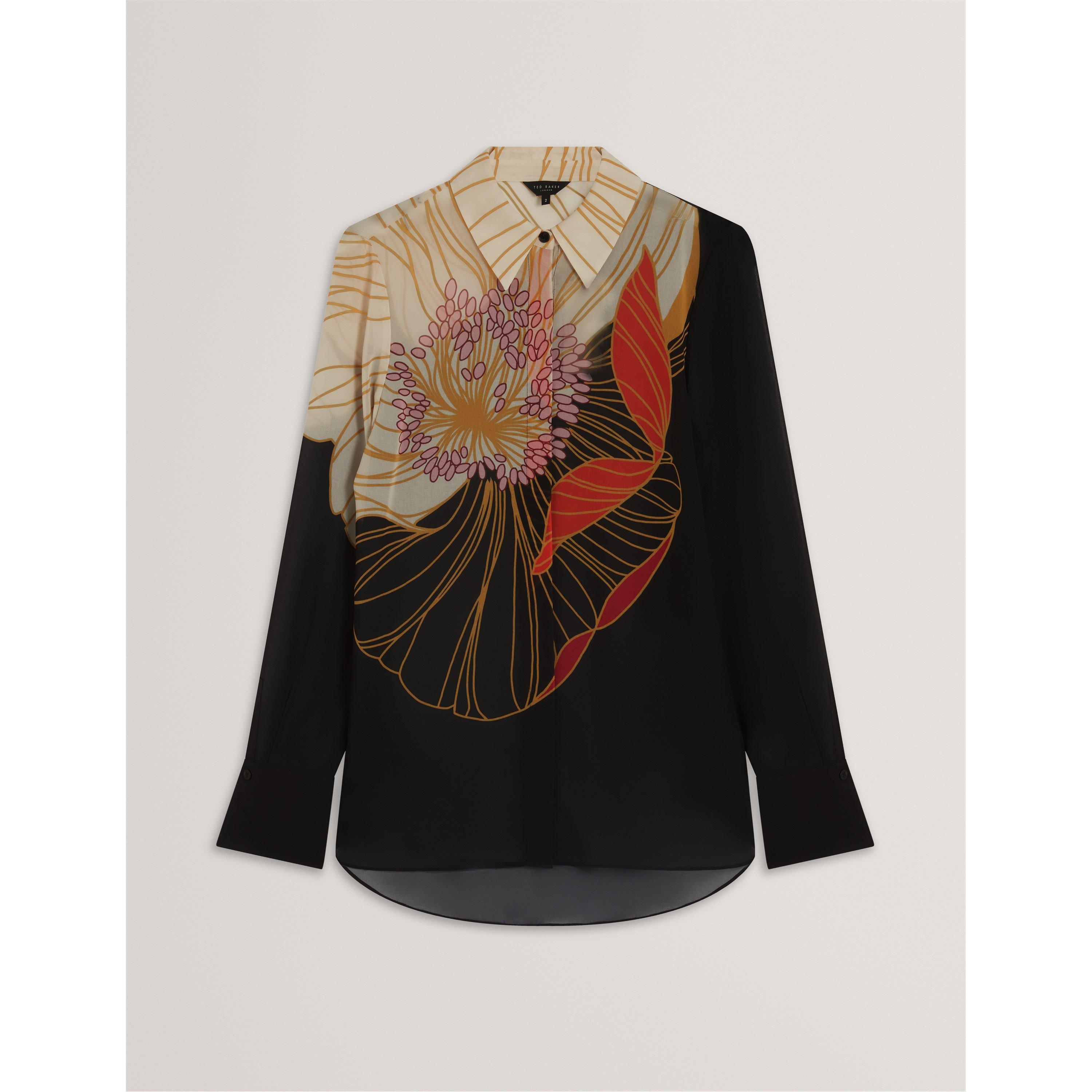 Ted Baker Women's Long-Sleeve Blouse - Black - 14 (L)