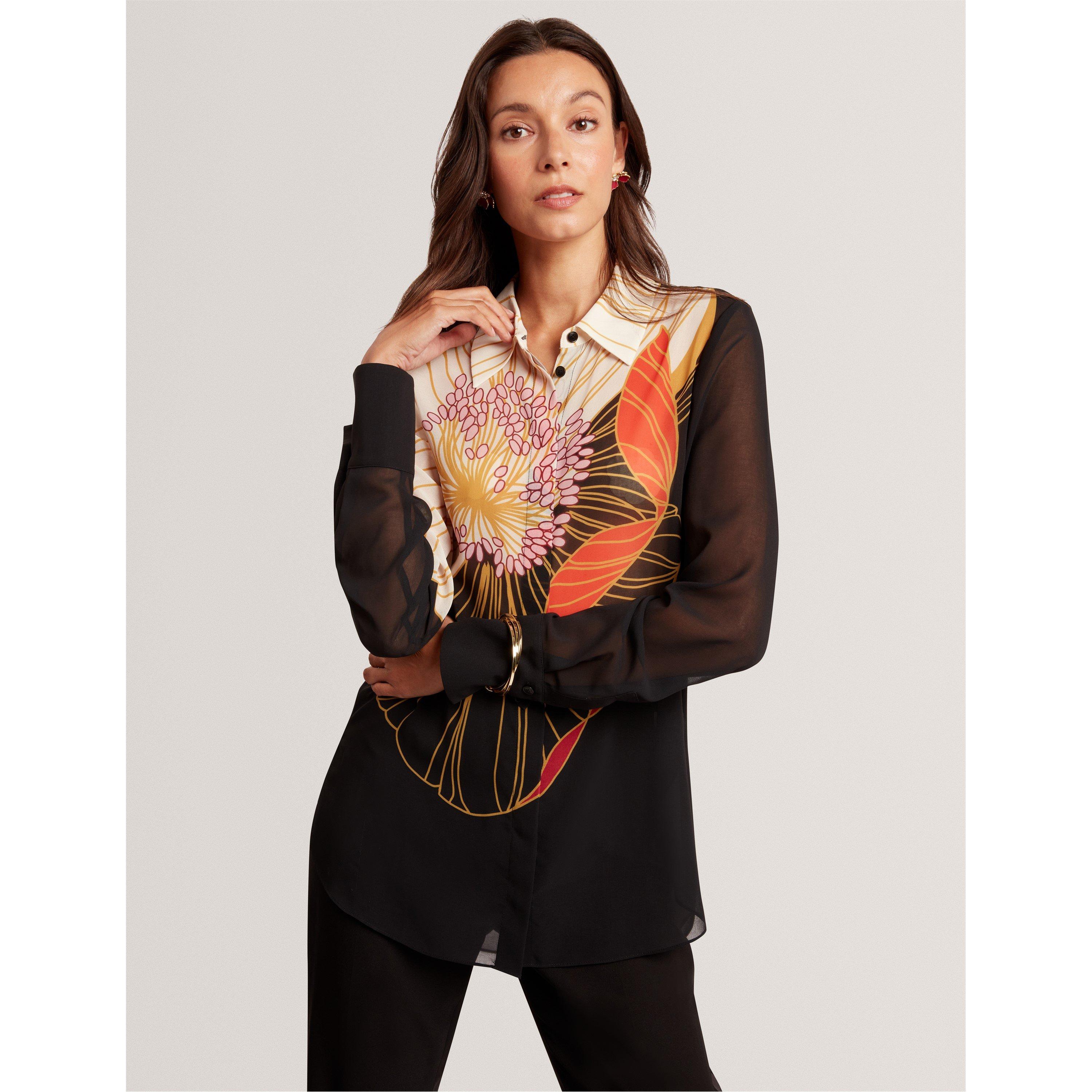 Nero - Ted Baker - Women's Long-Sleeve Blouse - 2