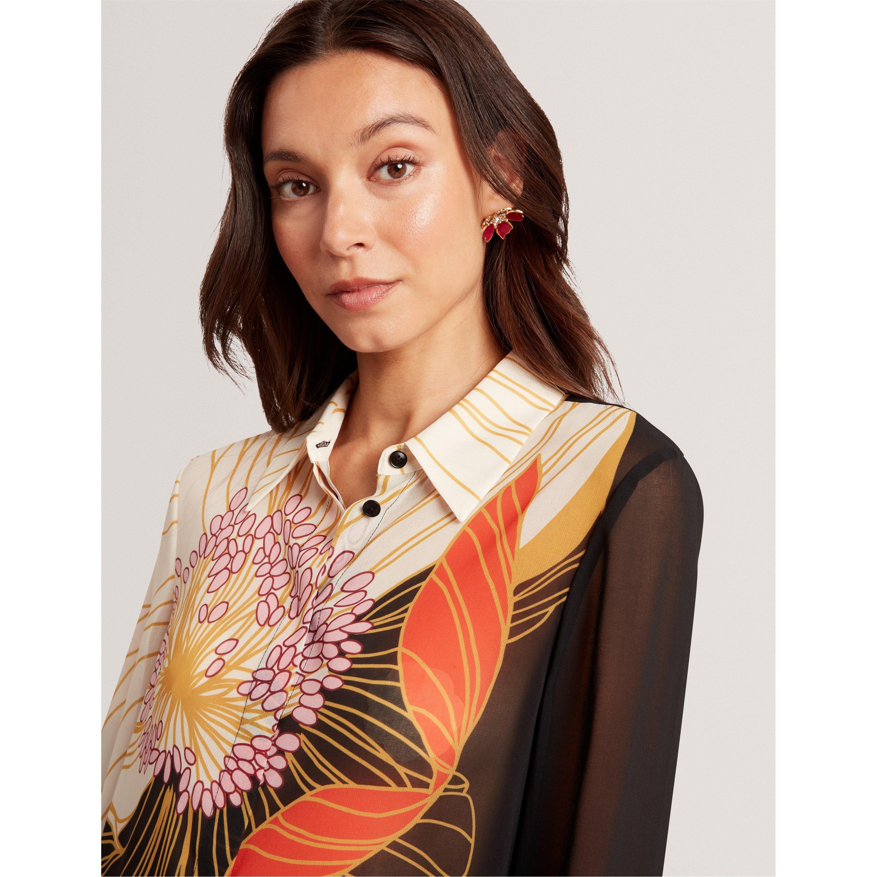 Nero - Ted Baker - Women's Long-Sleeve Blouse - 4