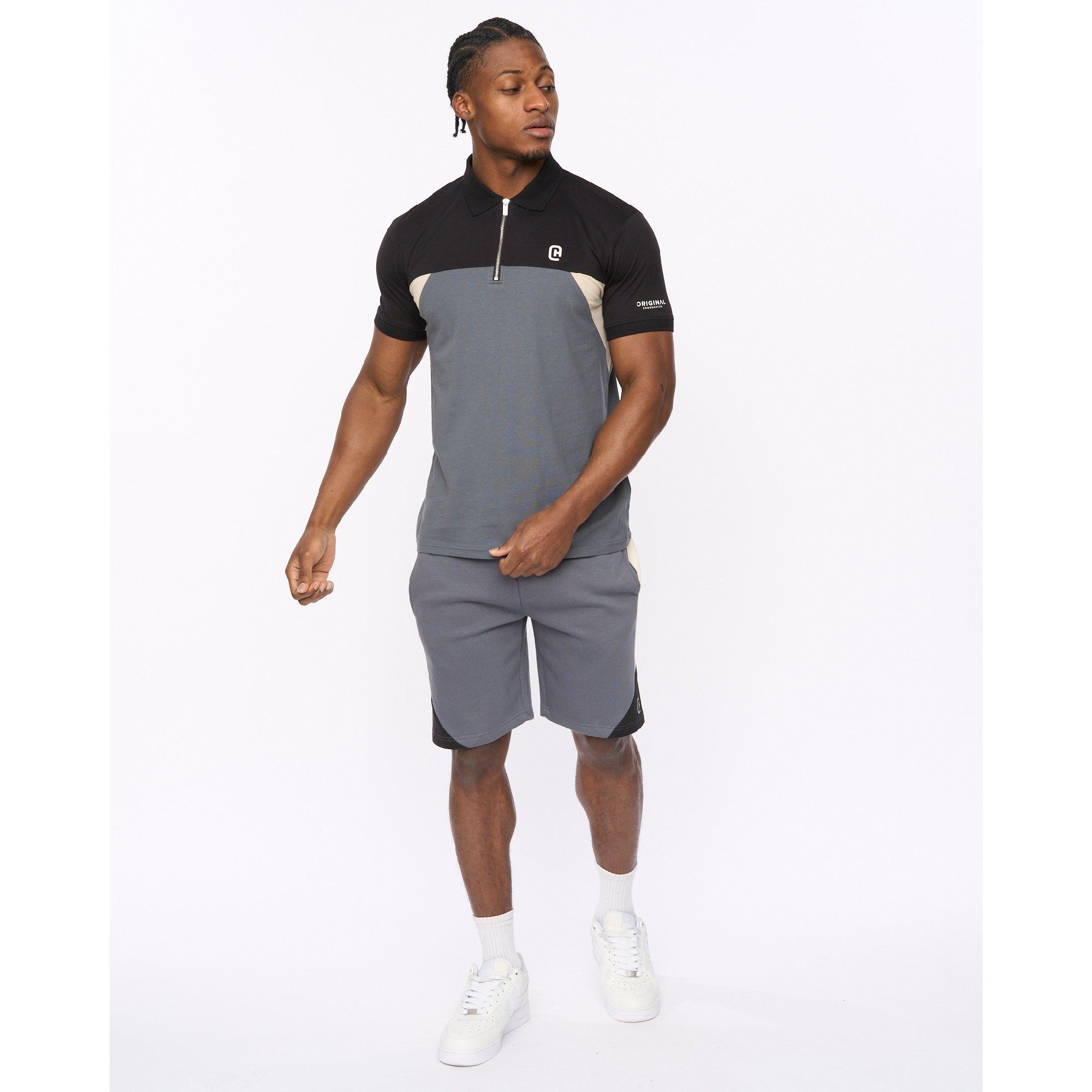 SLATE - Crosshatch - Men's Castlebay Cotton Short-Sleeve Polo Shirt - 5