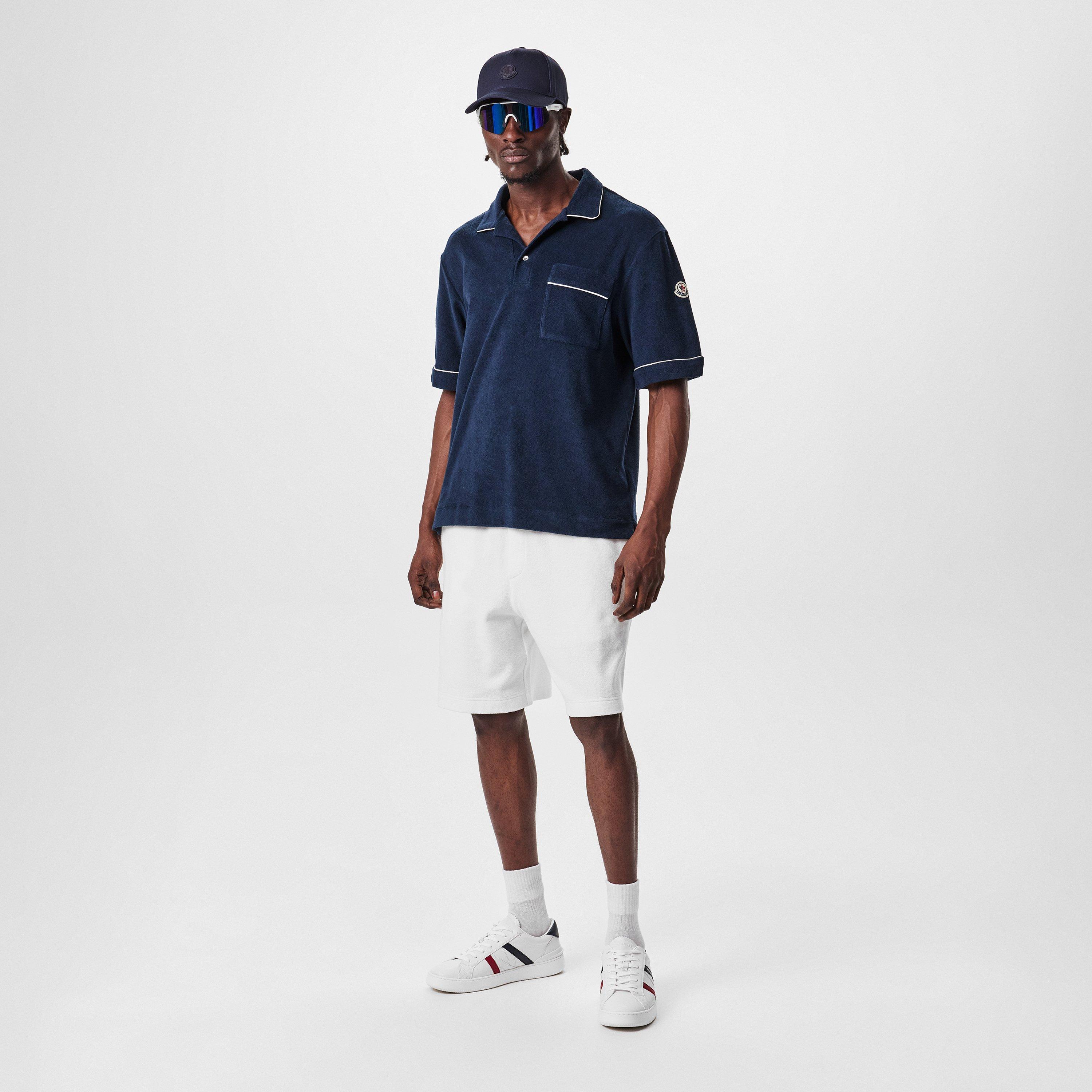 Blue 778 - Moncler - Men's Towel Textured Short Sleeve Polo Shirt - 6