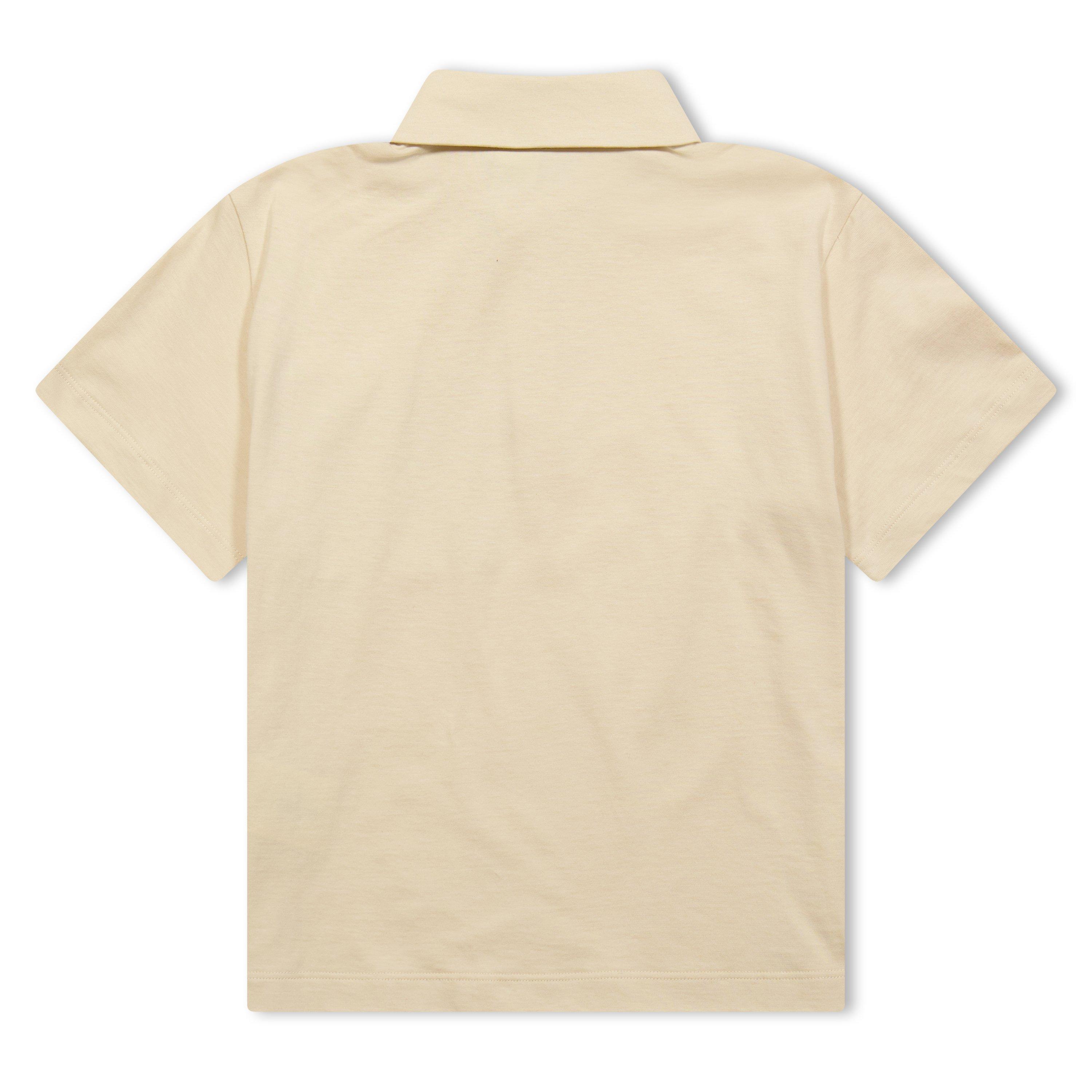 Beige F192N - Fendi - Kids' Short Sleeve Polo Shirt - 2