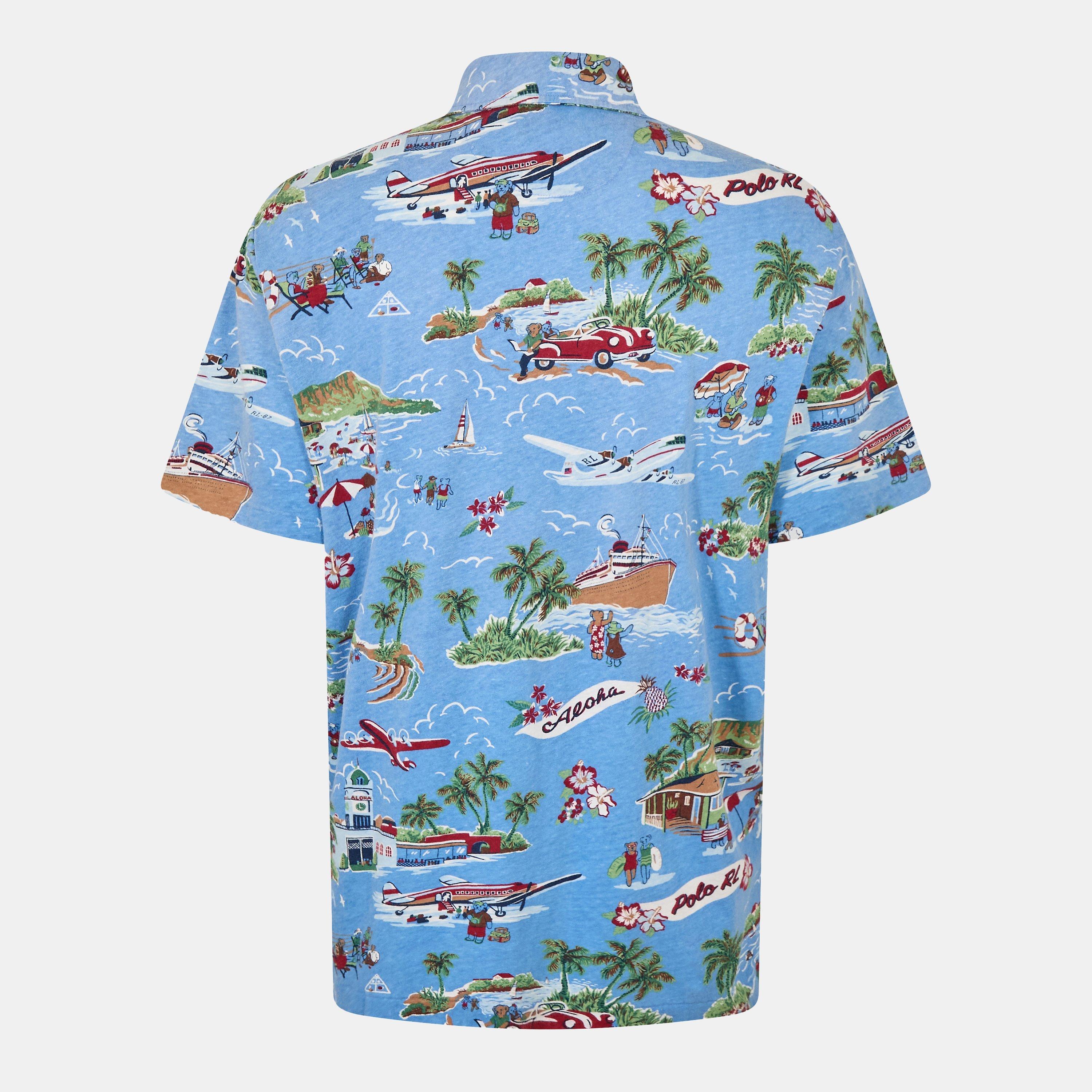 Holiday Bear - Polo Ralph Lauren - Standard Fit Bear Linen-Cotton Polo - 2