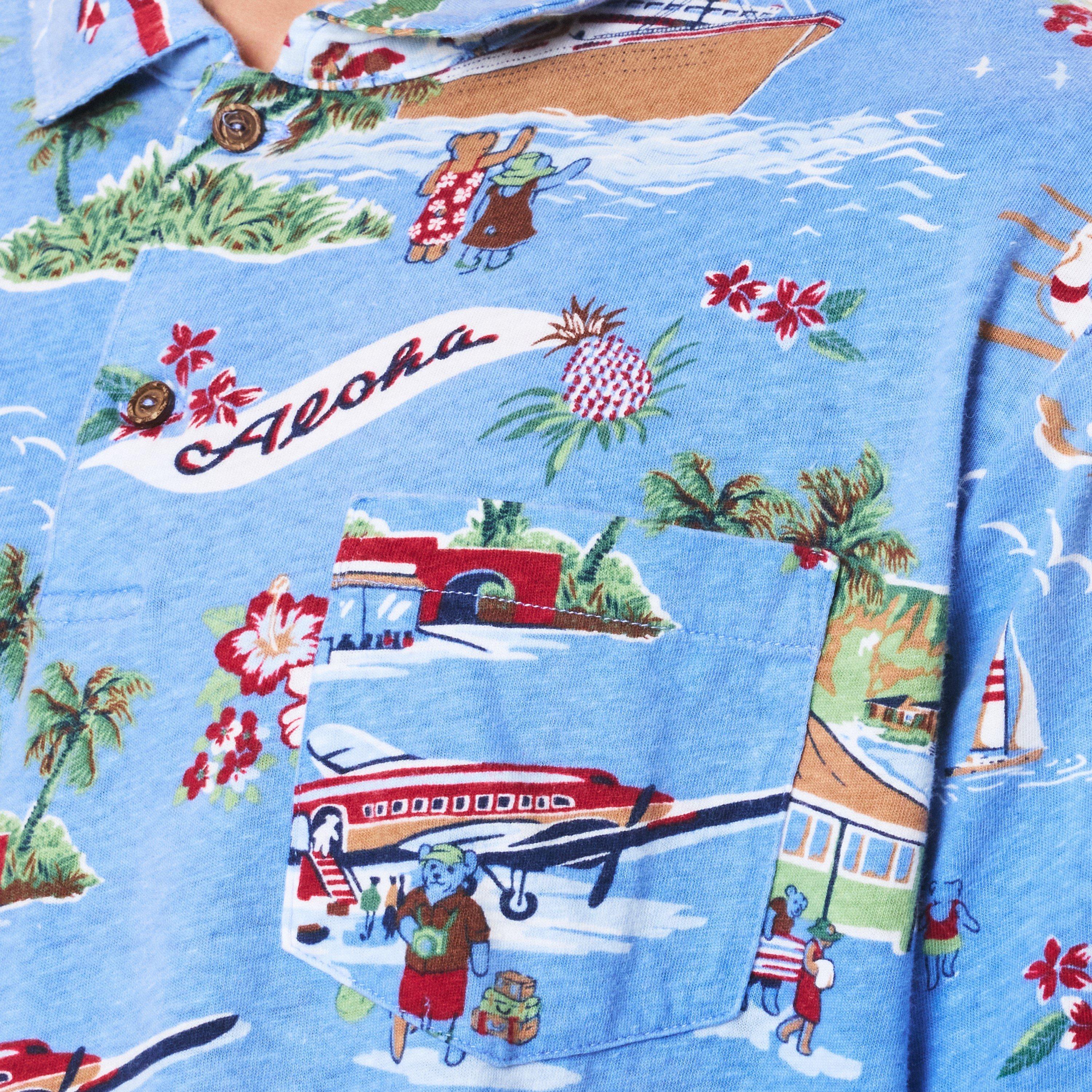 Holiday Bear - Polo Ralph Lauren - Standard Fit Bear Linen-Cotton Polo - 5