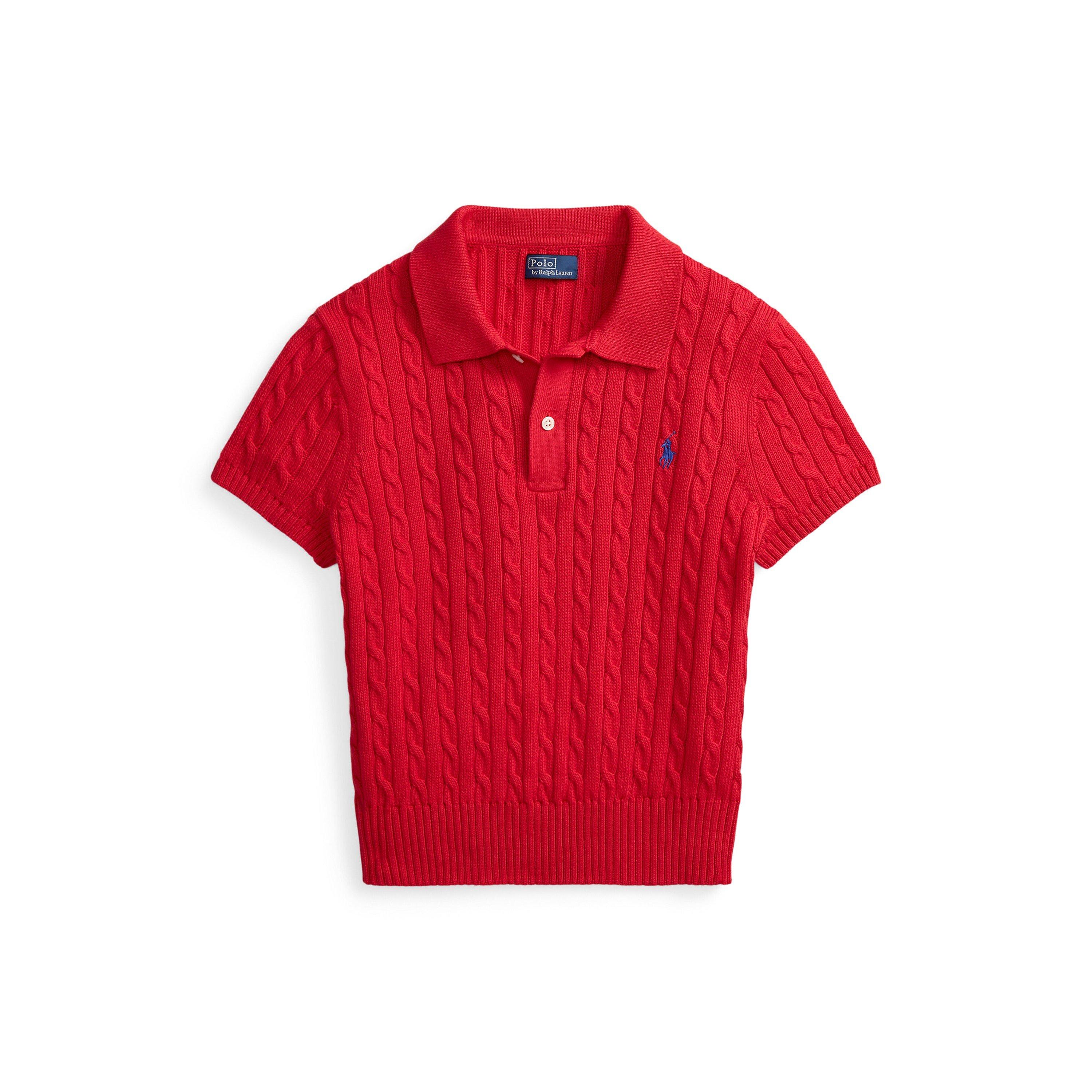 Polo Ralph Lauren Women's Short Sleeve Shirt - Cruise Red - Size 8 (XS)