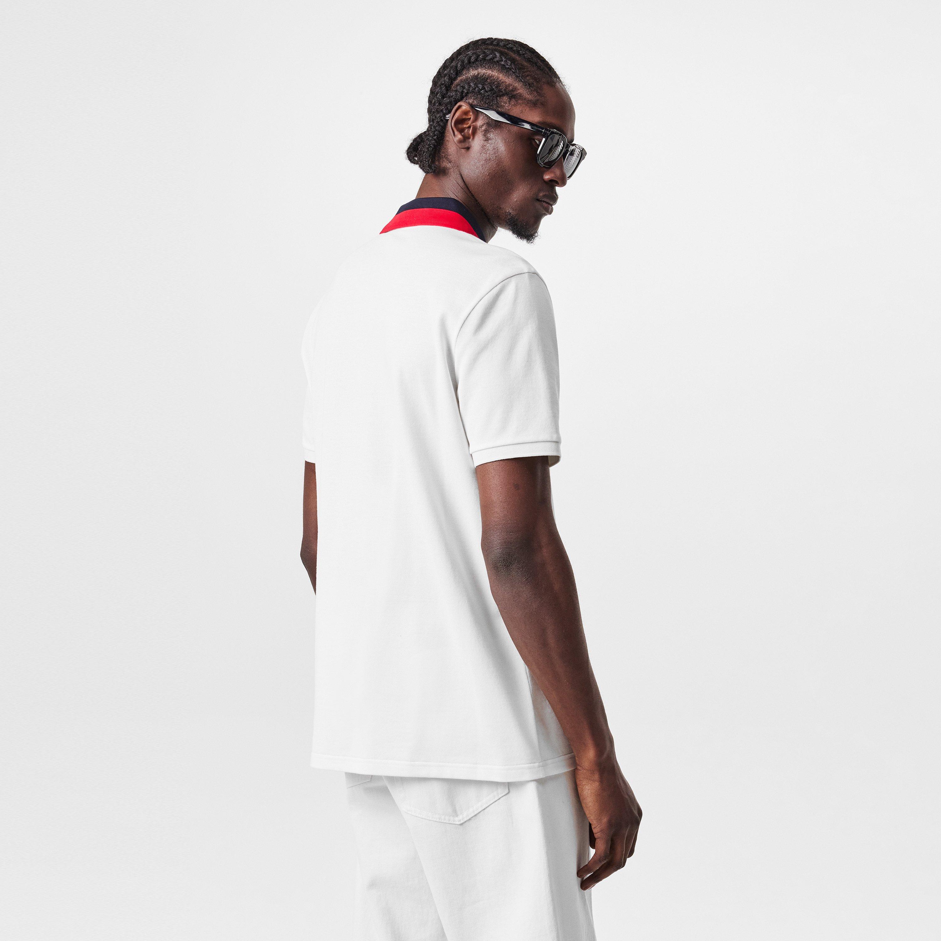 White 034 - Moncler - Logo Collar Short Sleeve Shirt - 4