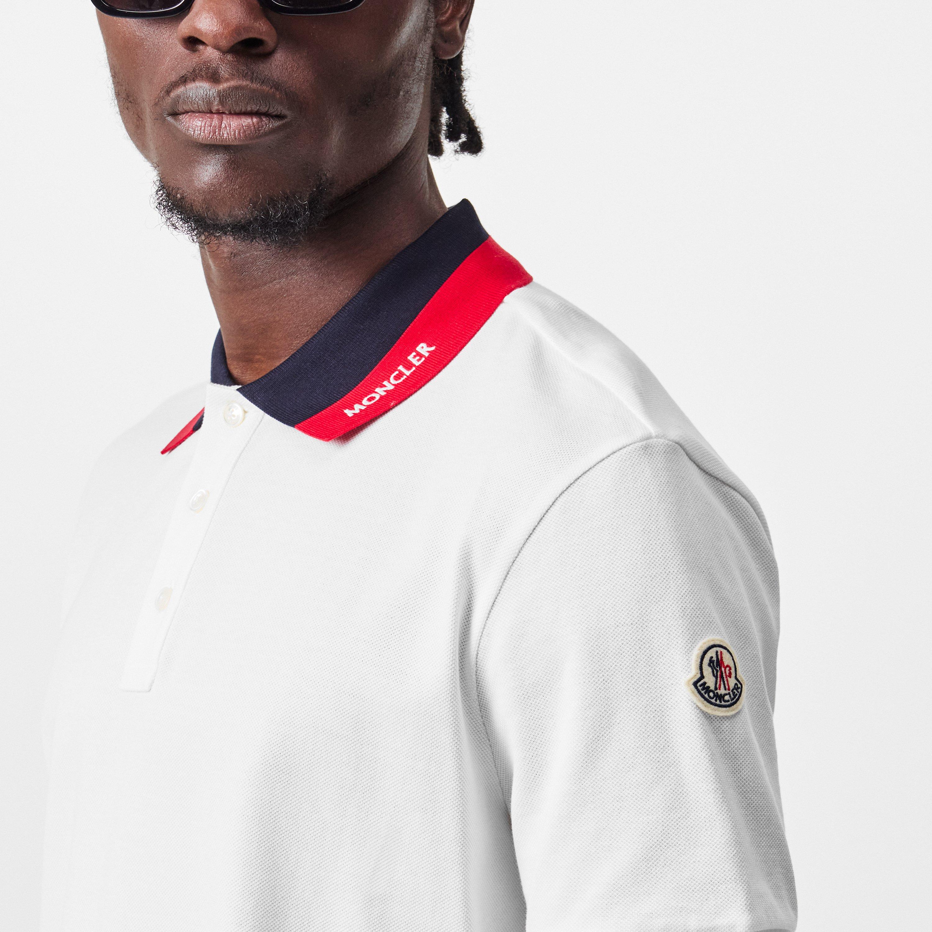 White 034 - Moncler - Logo Collar Short Sleeve Shirt - 5