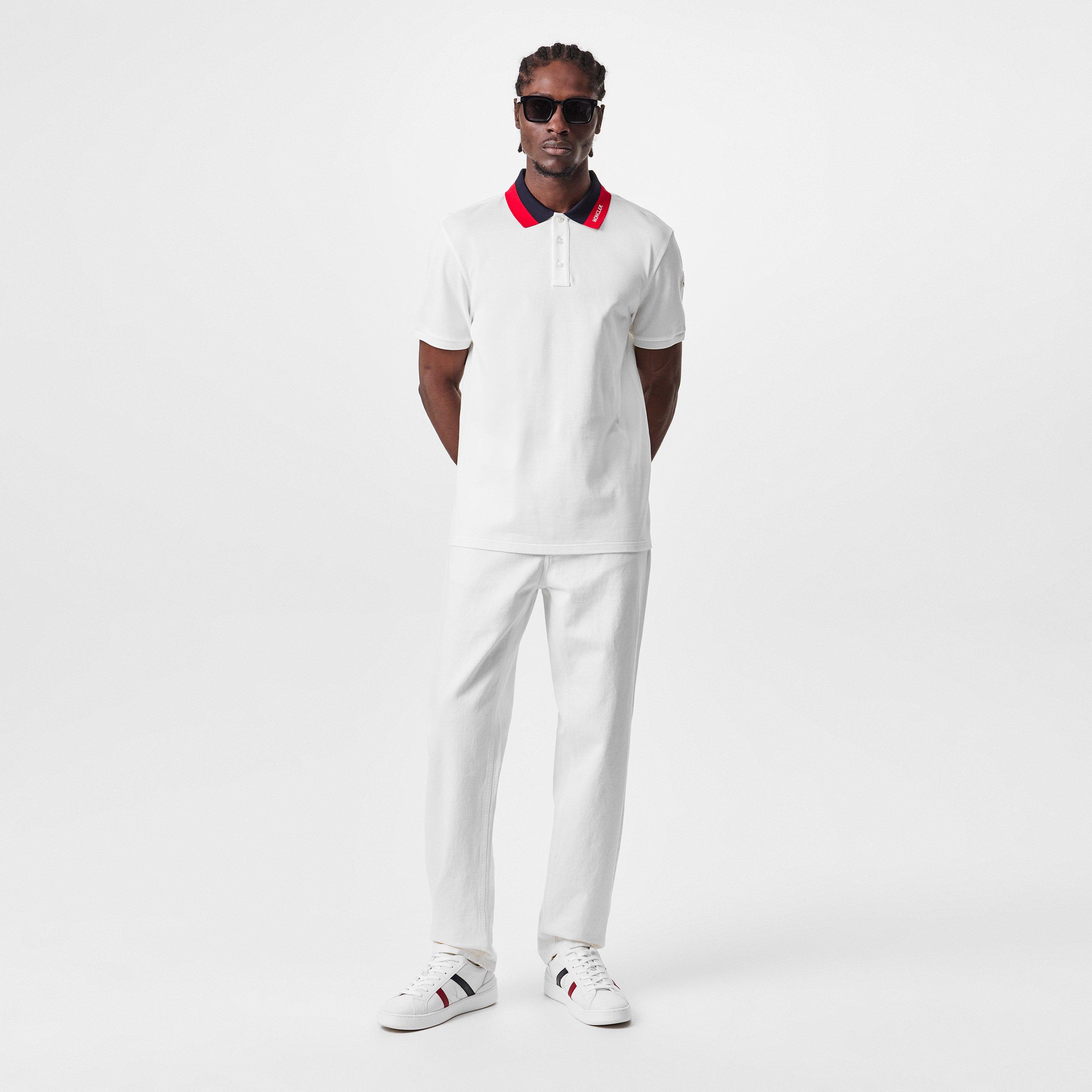 White 034 - Moncler - Logo Collar Short Sleeve Shirt - 6