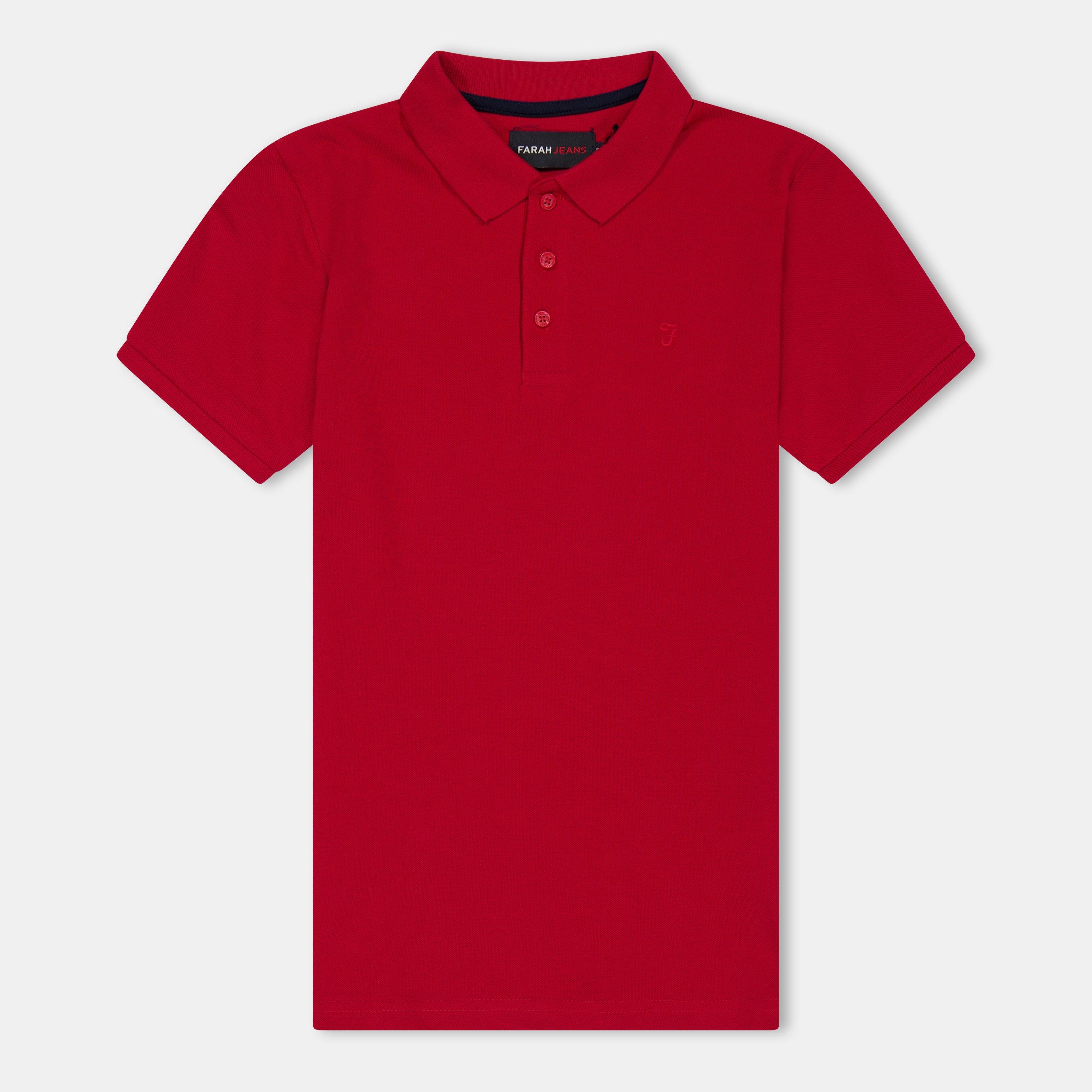 Farah  Kids Bugsworth Polo Shirts - Red - 14-15